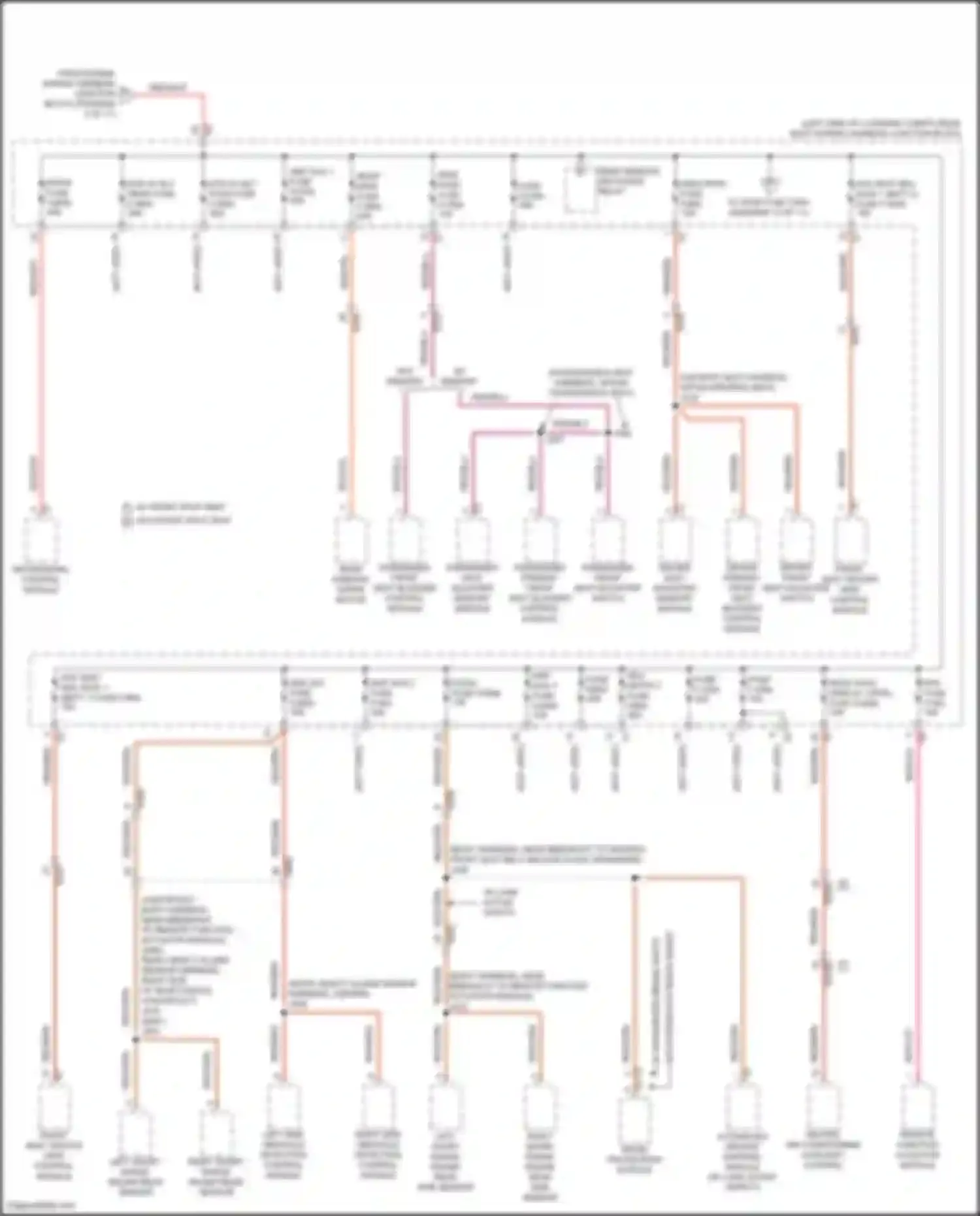 Wiring diagram left short range radar rear side sensor for Chevrolet Tahoe V (2021-2024) (3 of 3)