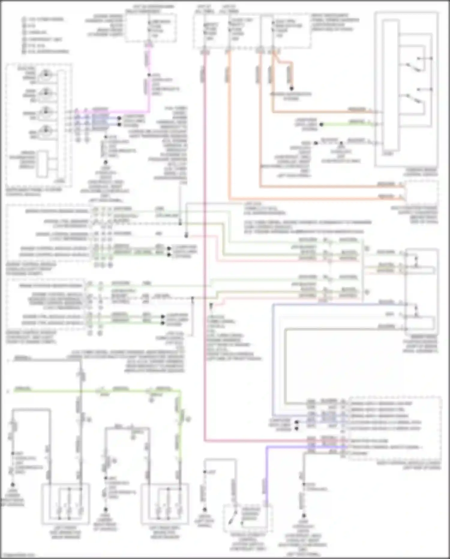 Wiring diagram parking brake control switch for Chevrolet Tahoe V (2021-2024) (1 of 9)