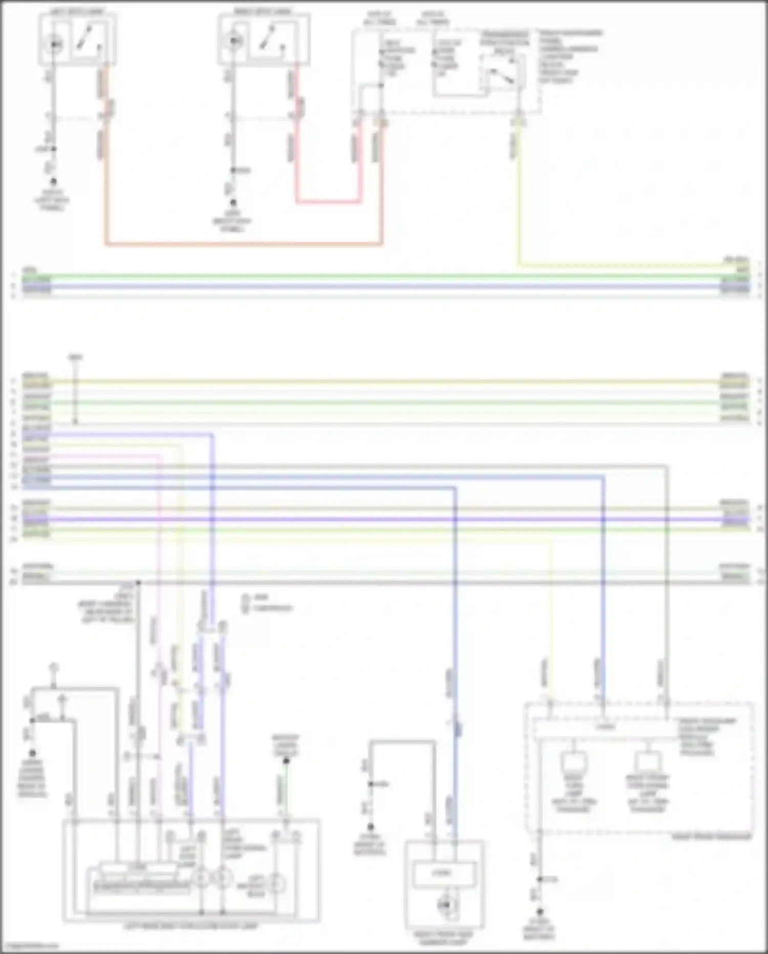 Wiring diagram right front headlamp for Chevrolet Tahoe V (2021-2024) (1 of 4)