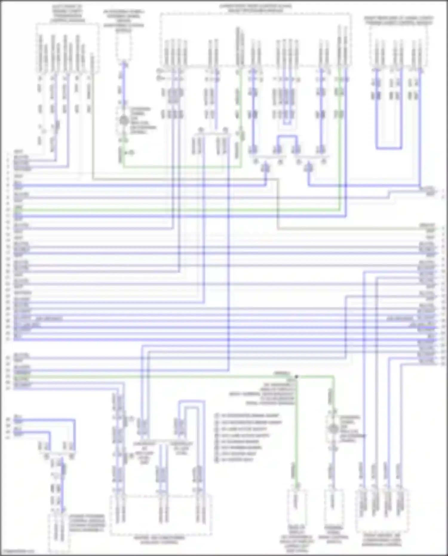 Wiring diagram w/o running board for Chevrolet Tahoe V (2021-2024) (2 of 2)