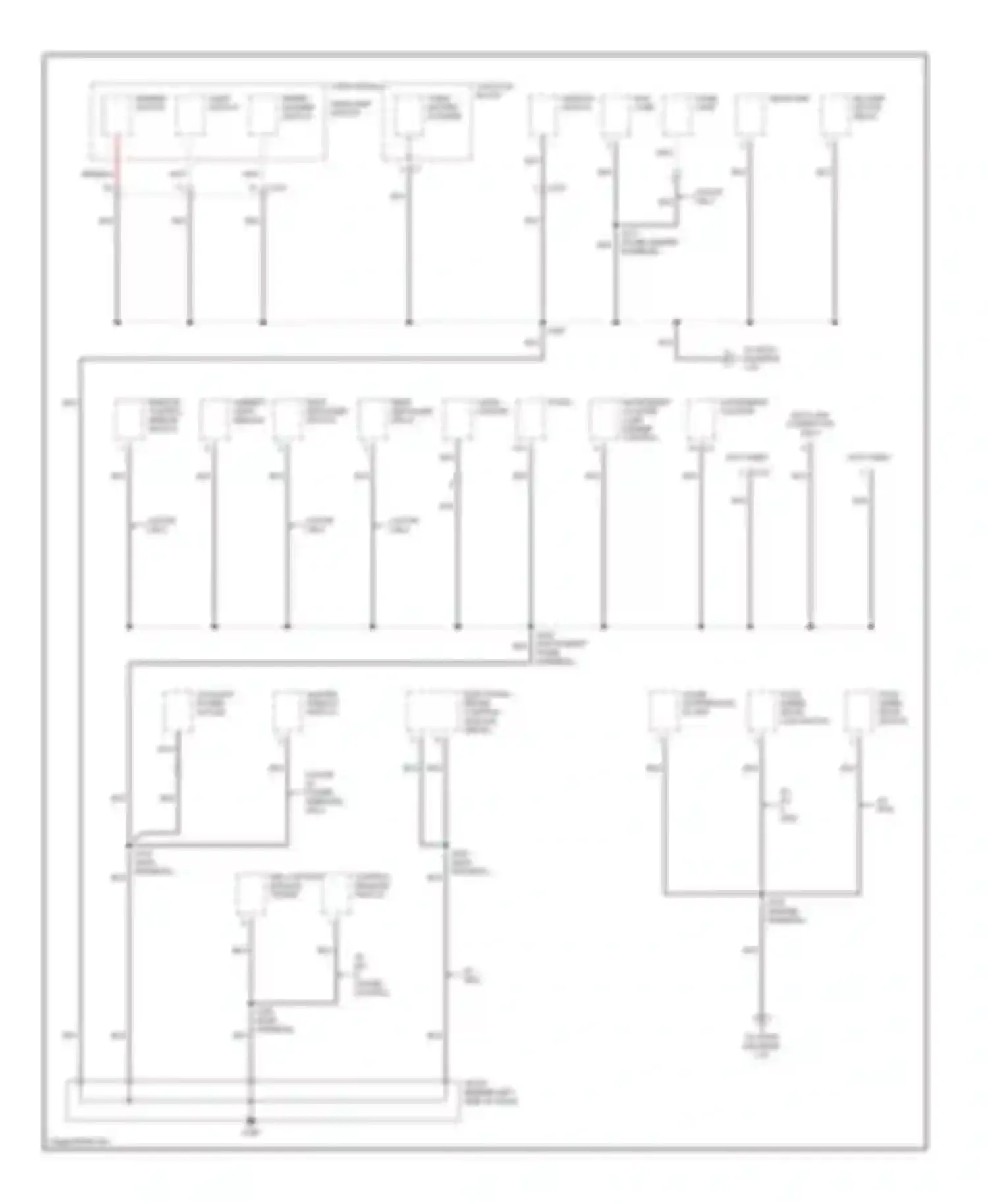 Tracker Chevrolet II (1998-2004): Ground distribution circuit (2 of 3)
