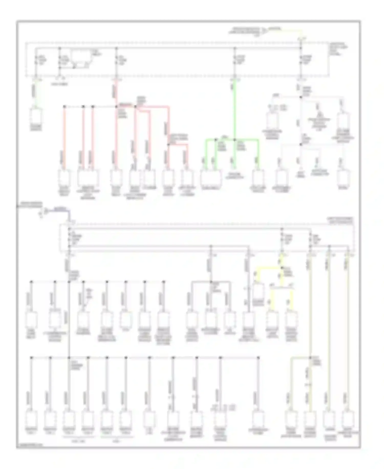 Tracker Chevrolet II (1998-2004): Power distribution circuit (2 of 2)