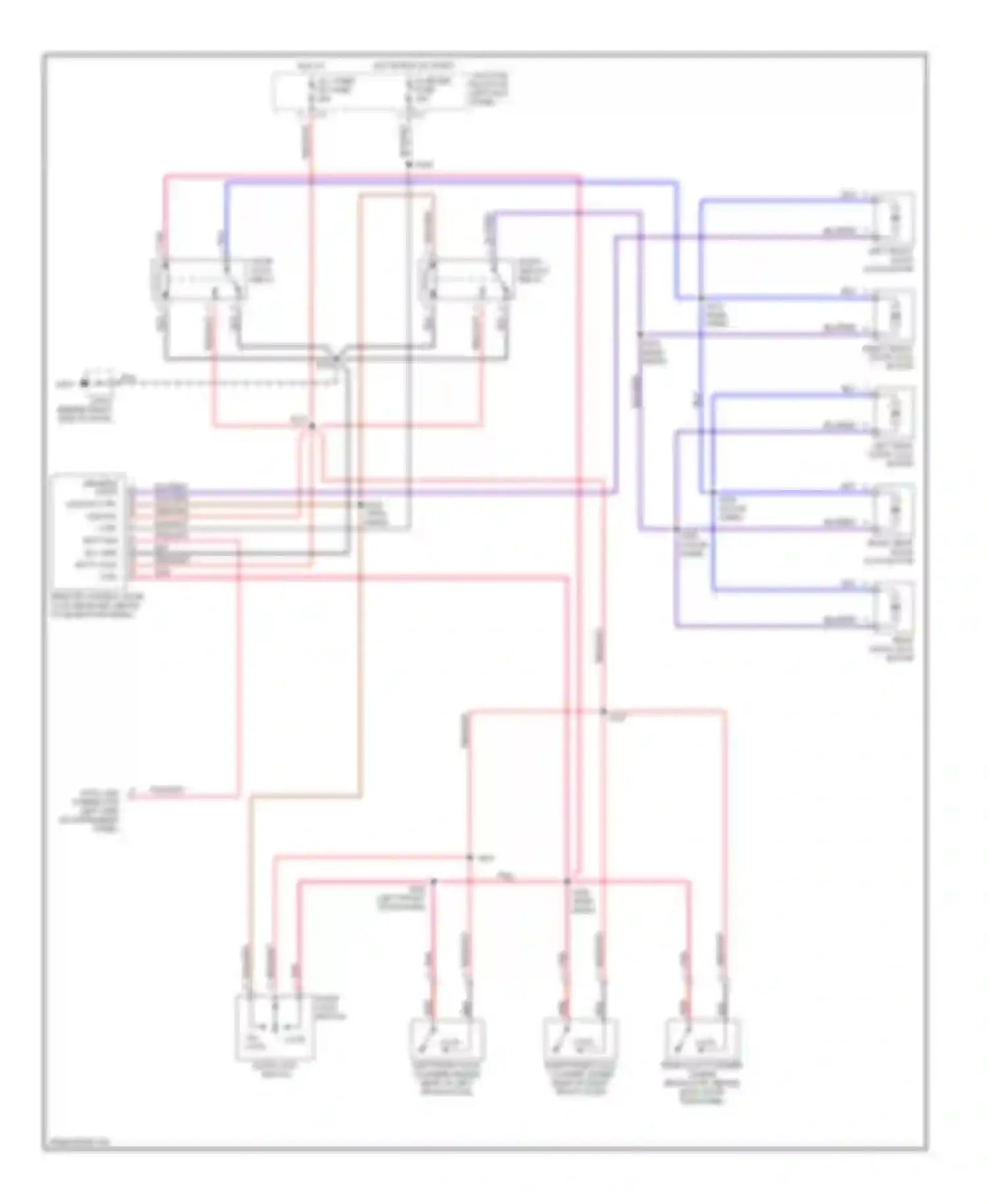 Tracker Chevrolet II (1998-2004): Power door lock circuit