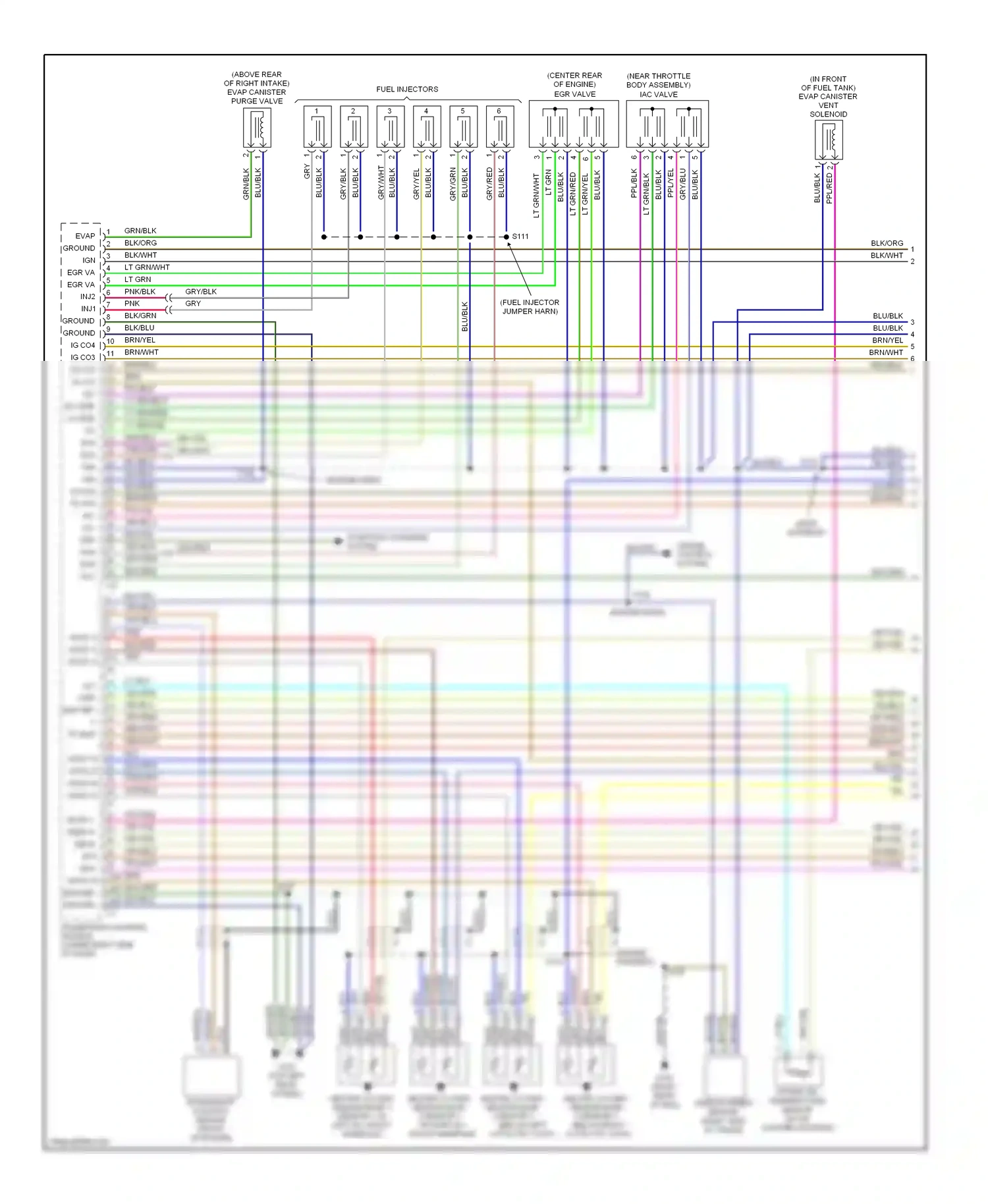 Chevrolet Tracker II (1998-2004) blu wiring diagram  (15 of 24)