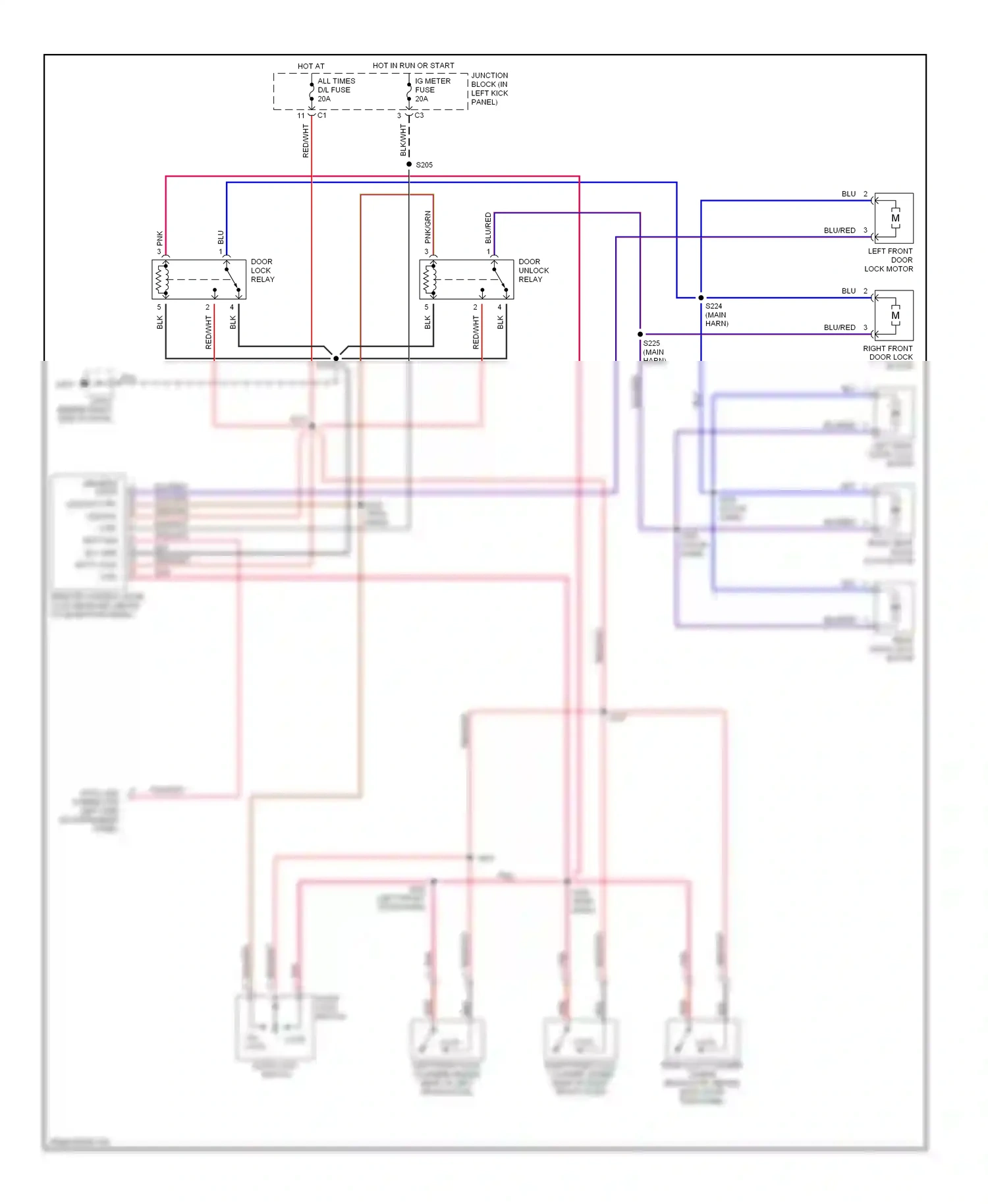 Chevrolet Tracker II (1998-2004) blu wiring diagram  (18 of 24)