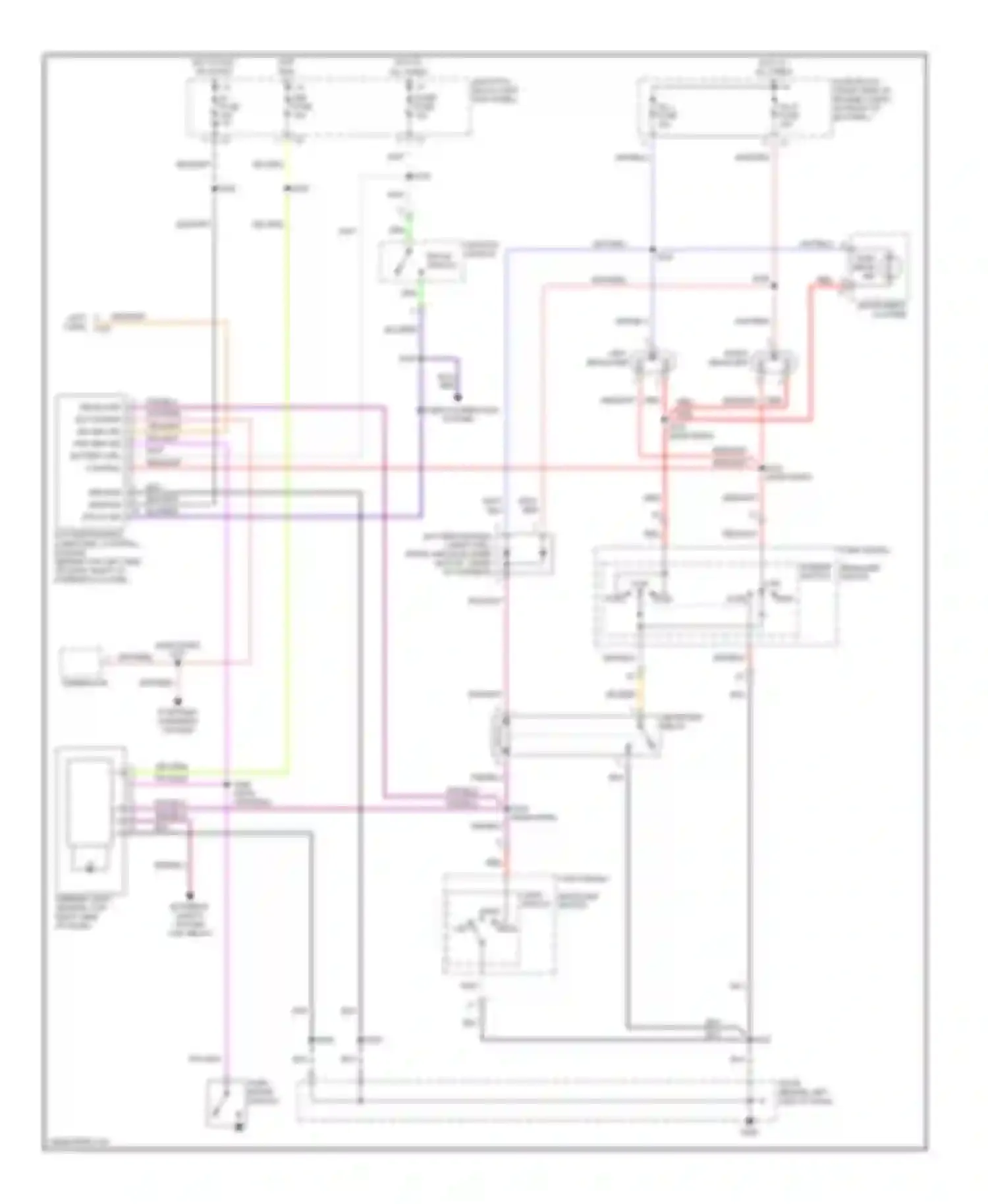 Wiring diagram light switch for Chevrolet Tracker II (1998-2004) (3 of 4)