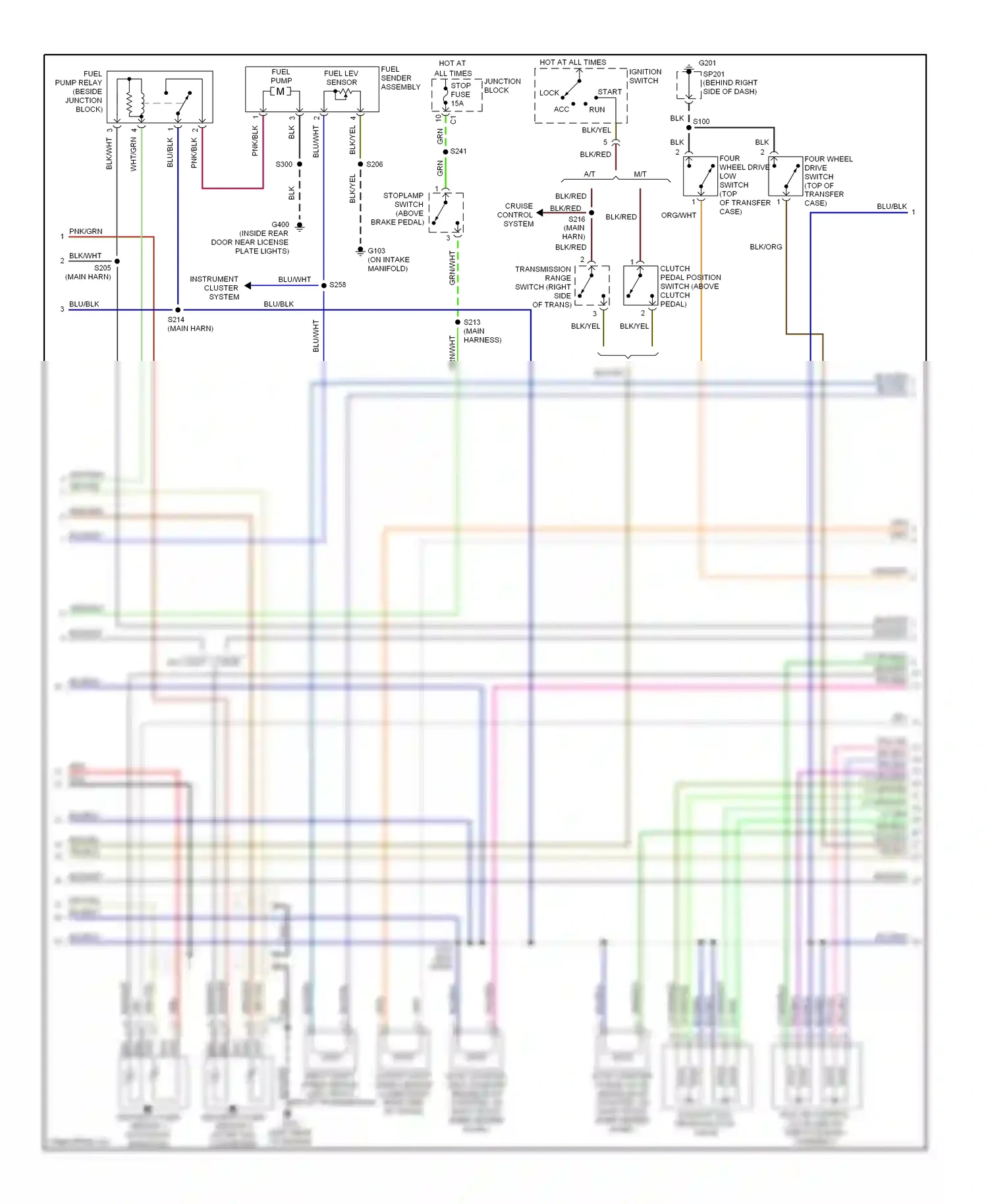 Chevrolet Tracker II (1998-2004) lock wiring diagram  (6 of 6)