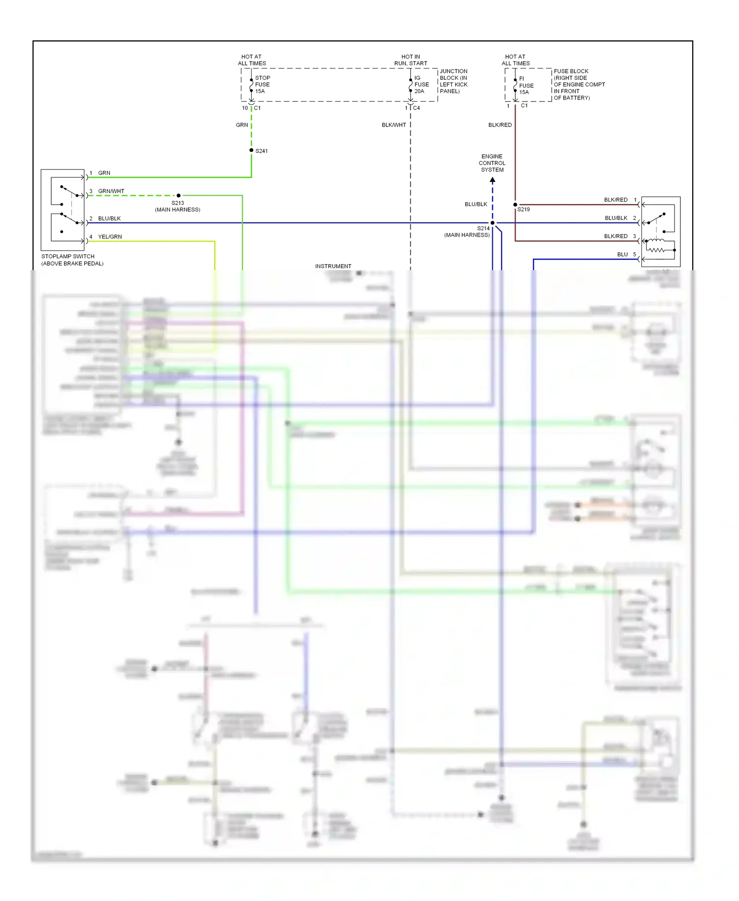 Chevrolet Tracker II (1998-2004) m/t wiring diagram  (2 of 4)