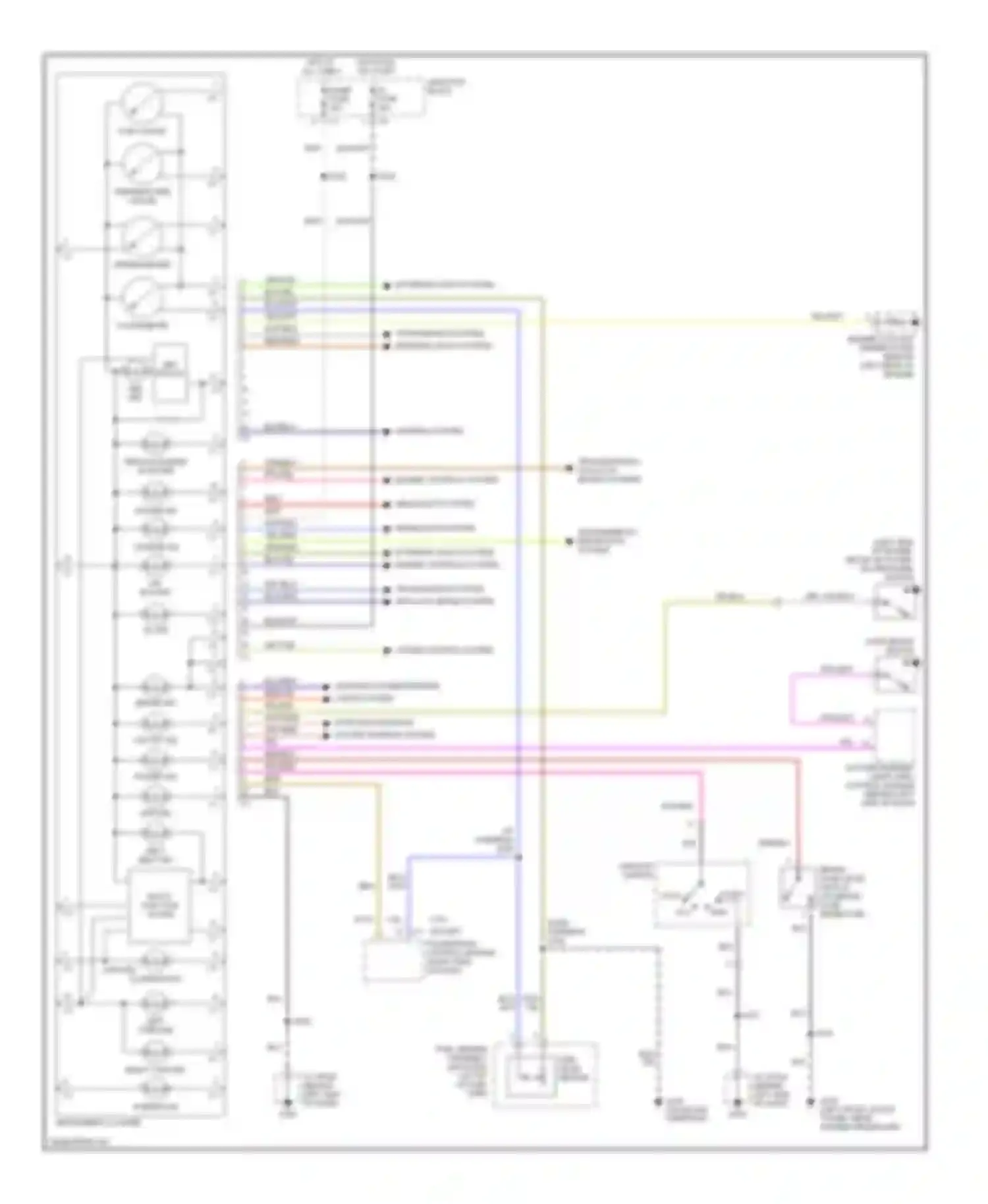 Wiring diagram o/d off ind for Chevrolet Tracker II (1998-2004) (1 of 1)