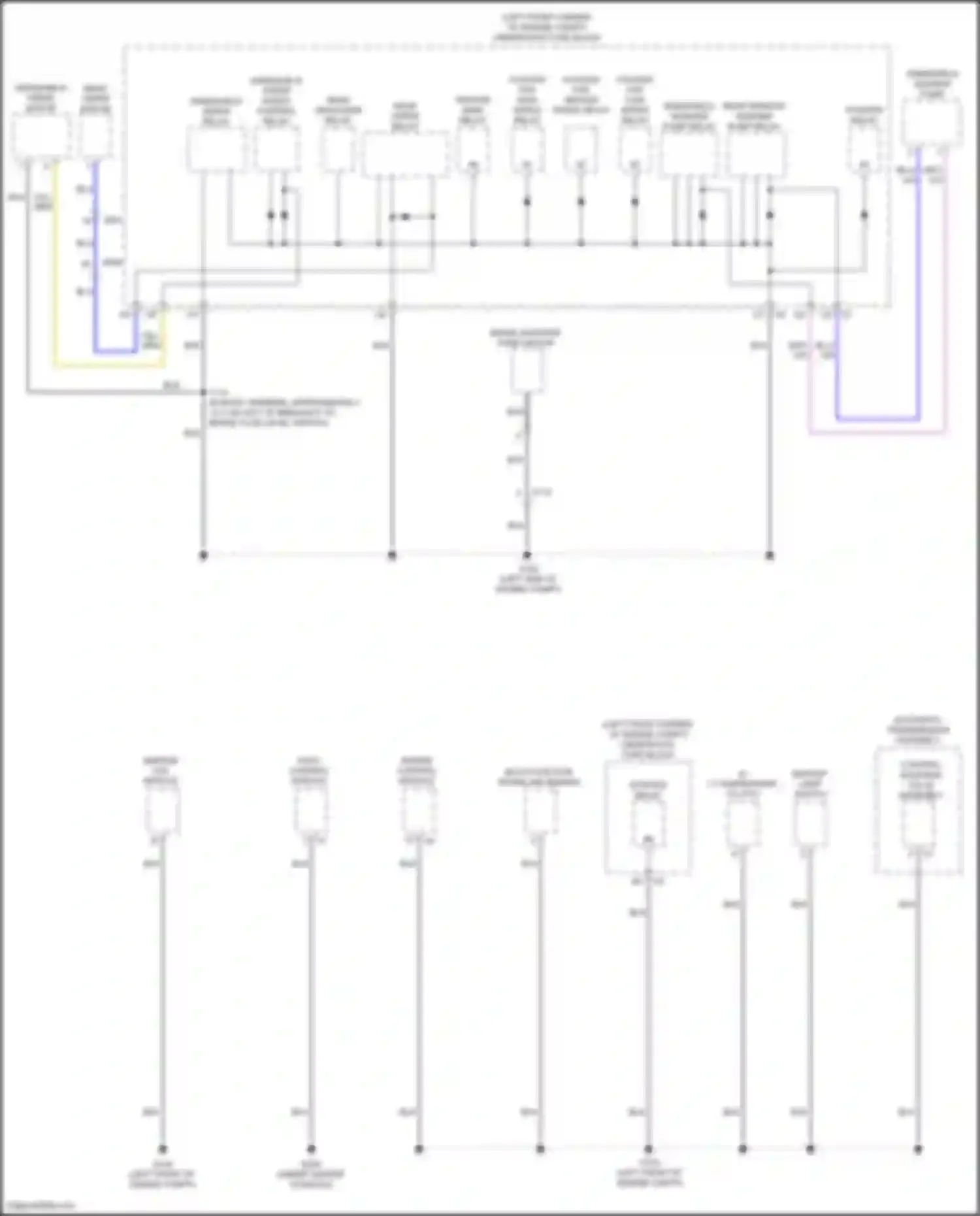Tracker Chevrolet III (2013-2017): Ground distribution circuit (2 of 4)