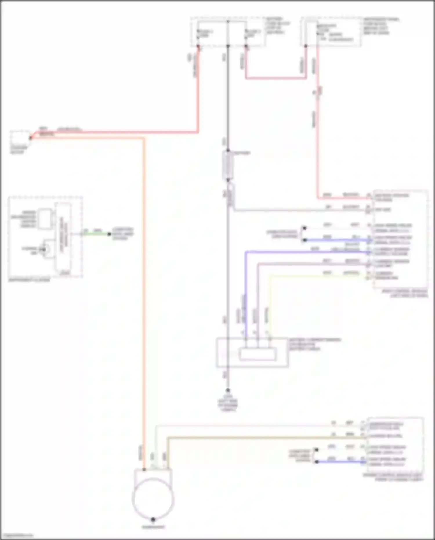 Tracker Chevrolet III (2013-2017): Charging circuit