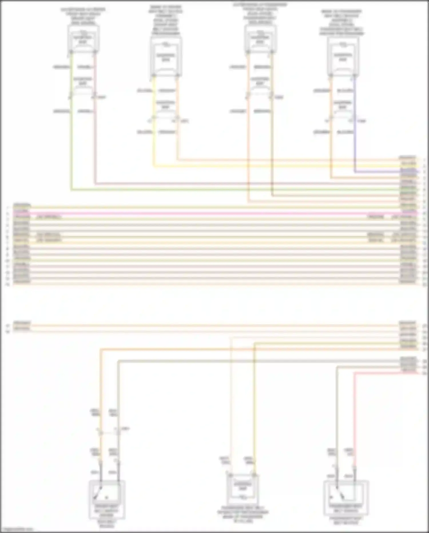 Tracker Chevrolet III (2013-2017): Supplemental restraints circuit (3 of 4)