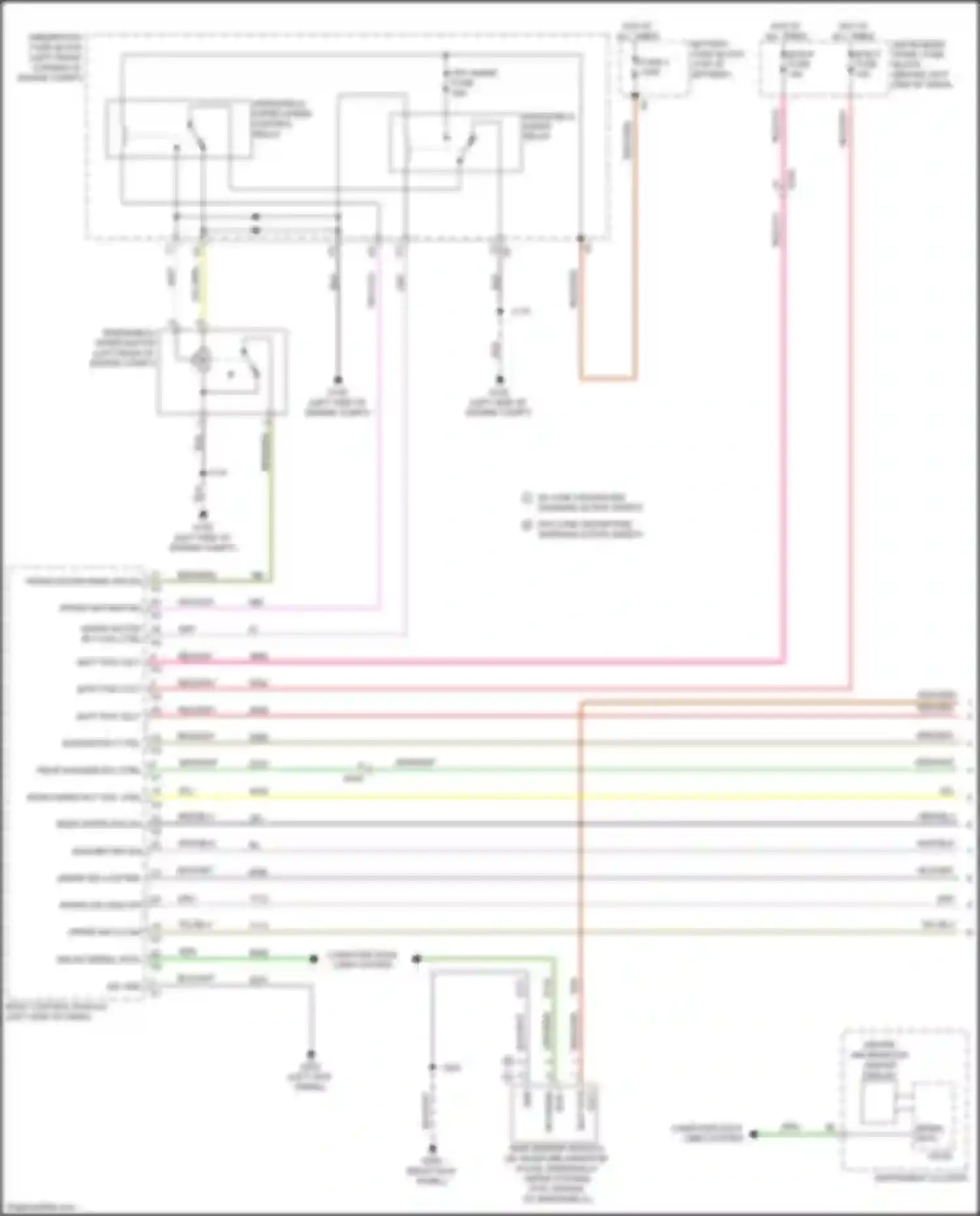 Wiring diagram battery fuse block for Chevrolet Tracker III (2013-2017) (9 of 10)