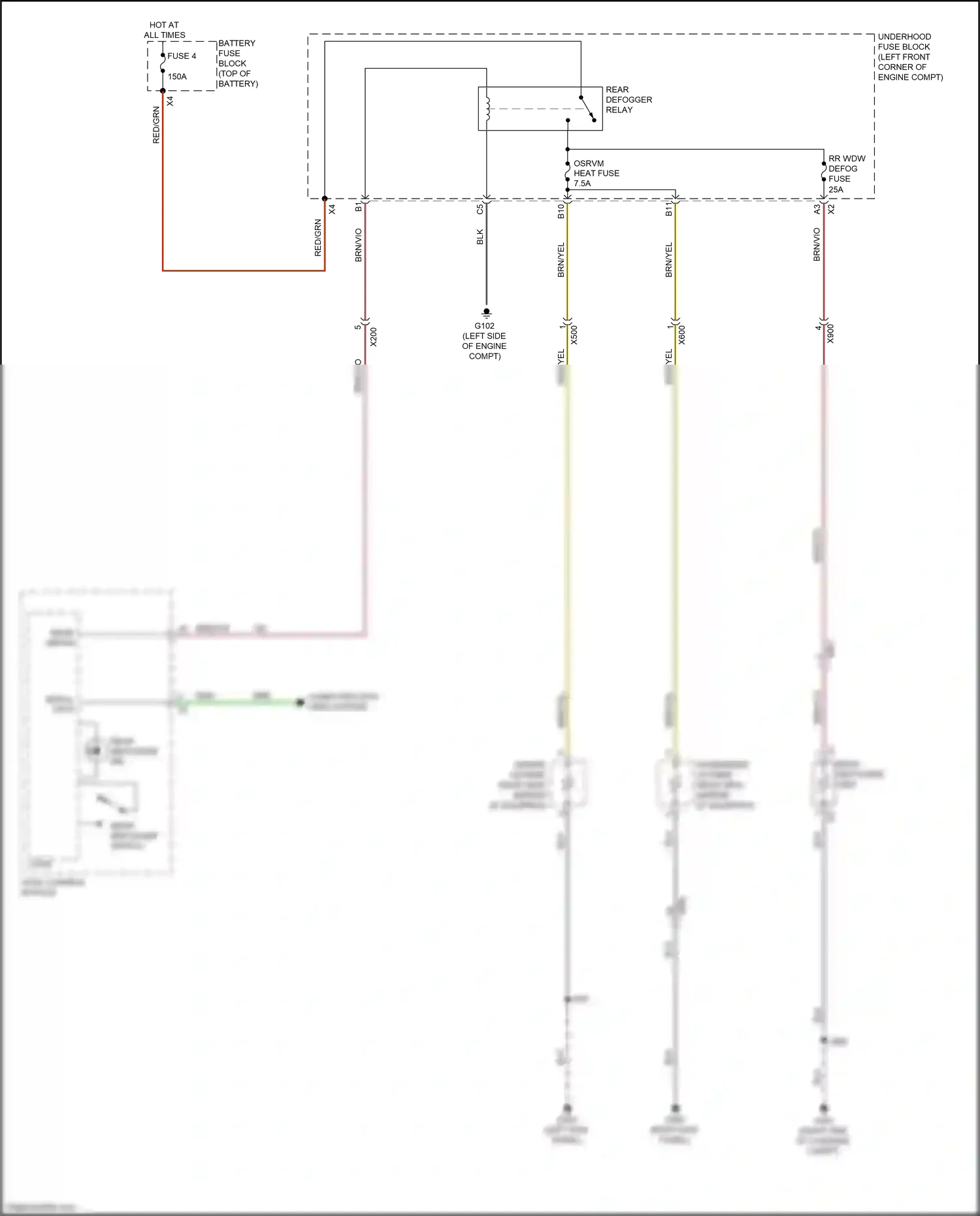 Chevrolet Tracker III (2013-2017) brn/yel wiring diagram  (4 of 17)