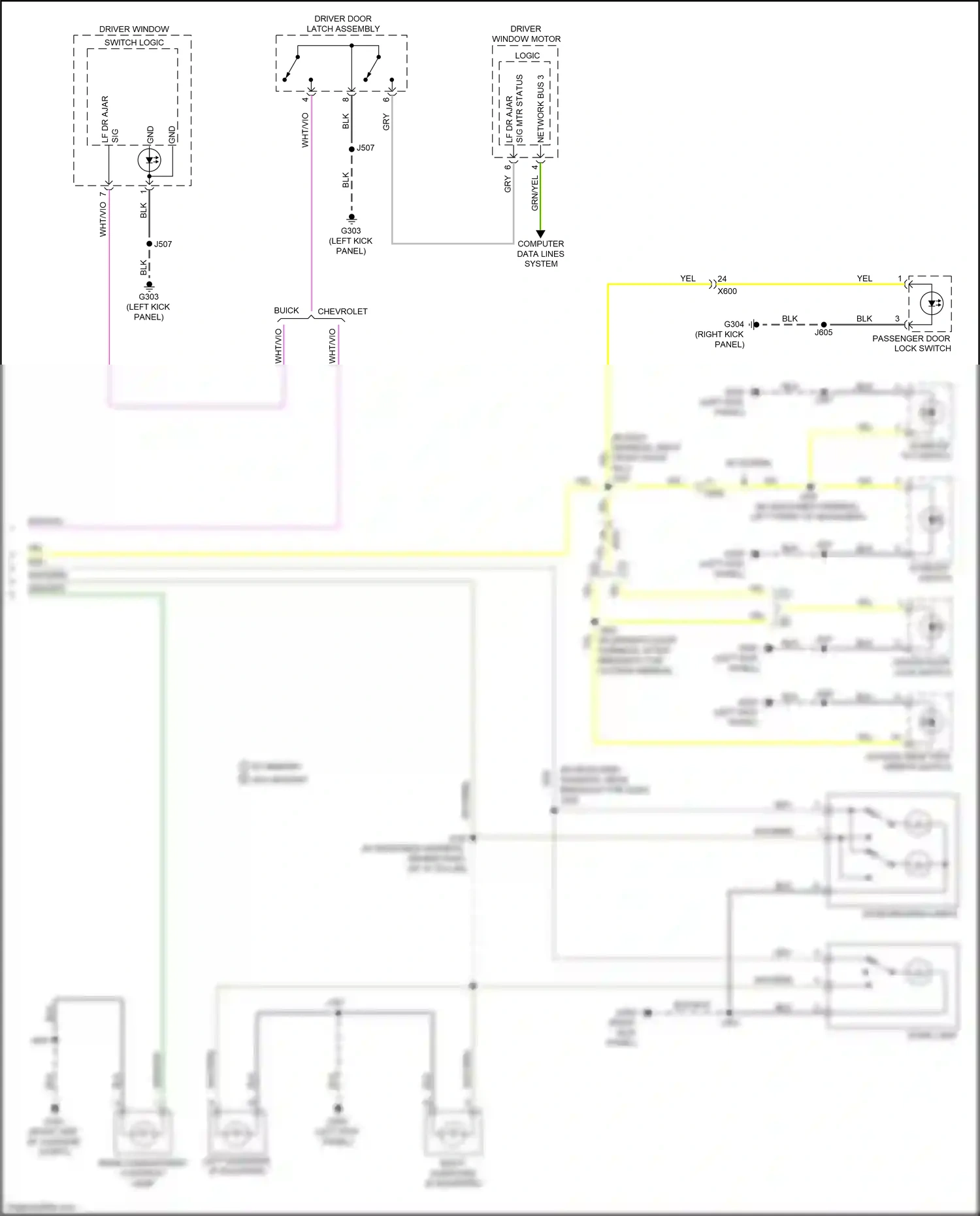 Chevrolet Tracker III (2013-2017) dome/reading lamps wiring diagram  (1 of 1)