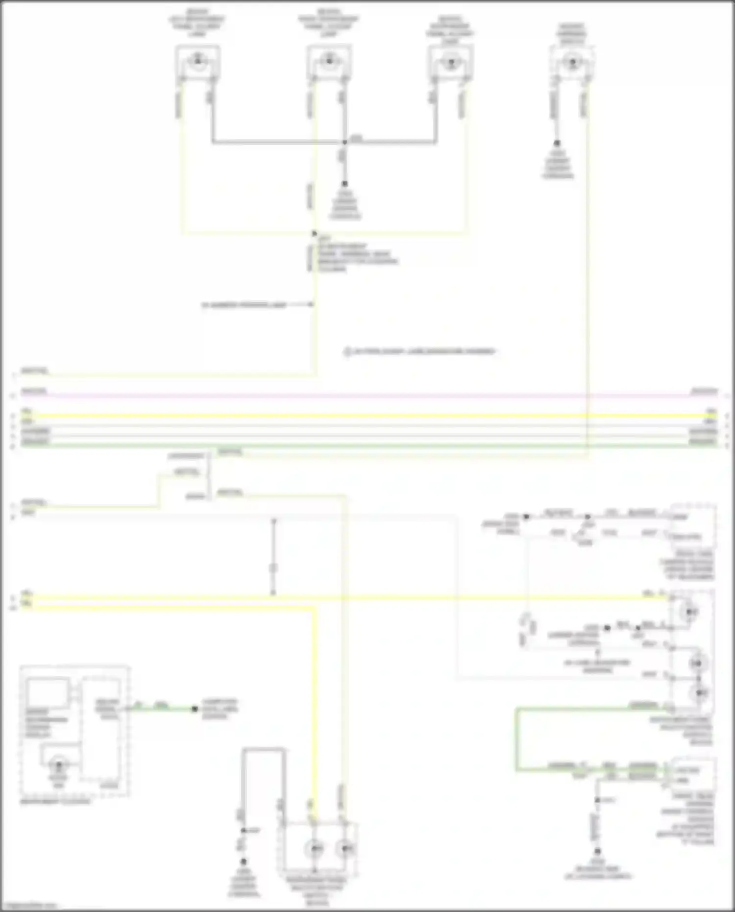Wiring diagram instrument panel multi-function switch 2 for Chevrolet Tracker III (2013-2017) (1 of 2)