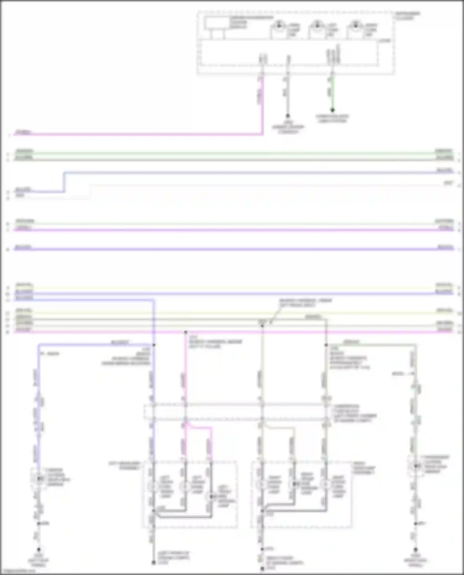 Wiring diagram left front turn signal lamp for Chevrolet Tracker III (2013-2017) (1 of 2)