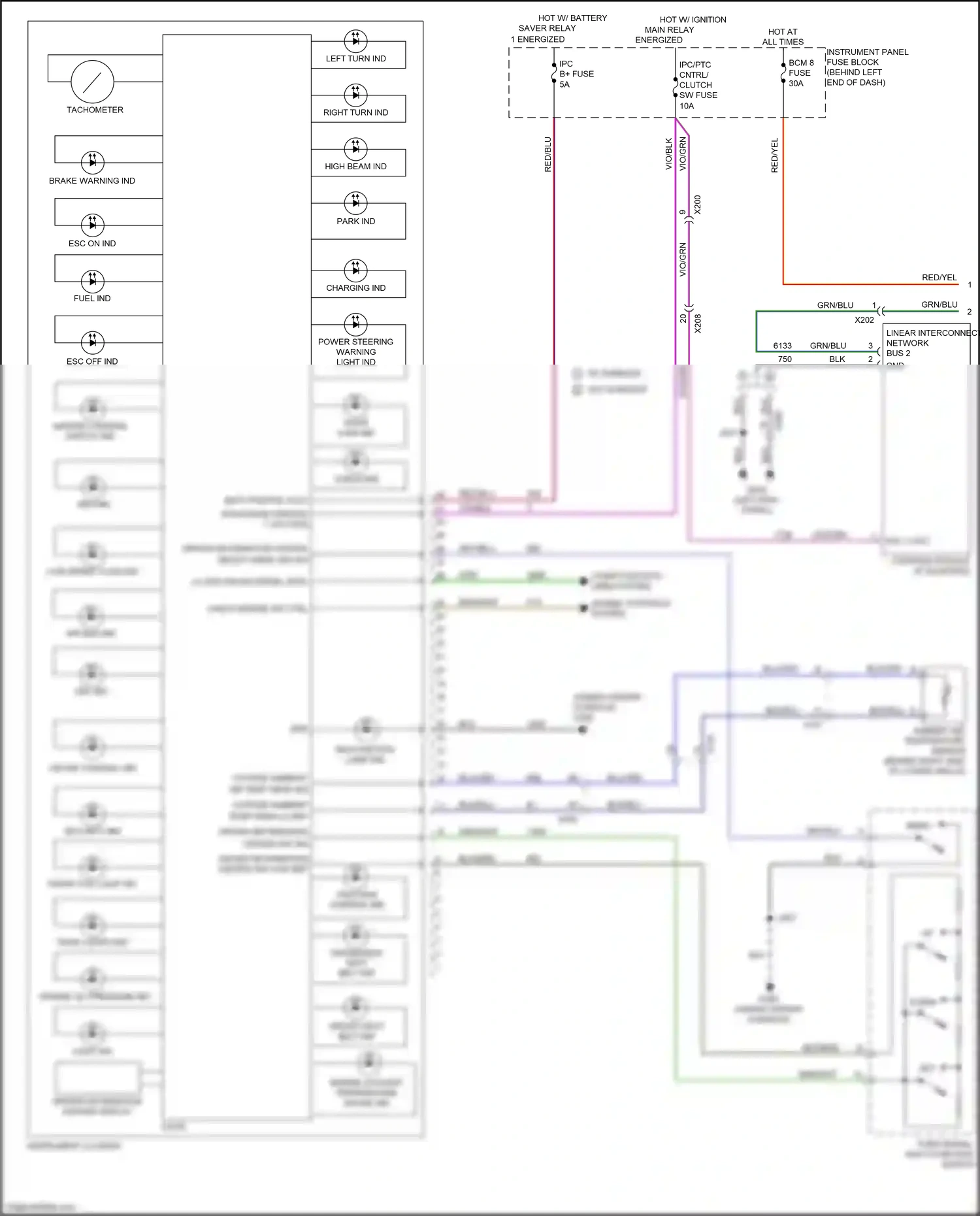 Chevrolet Tracker III (2013-2017) light ind wiring diagram  (1 of 1)