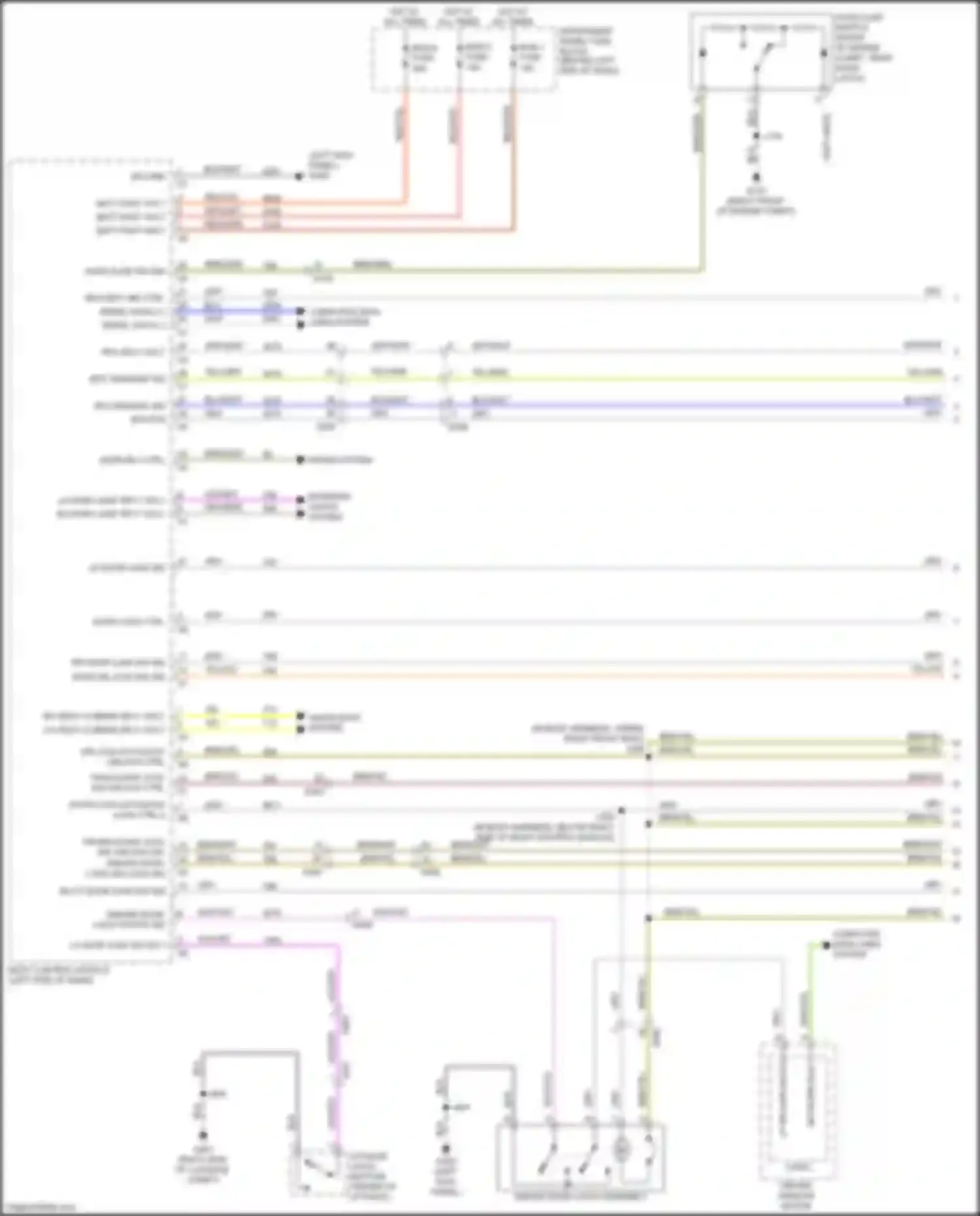 Wiring diagram pass dr lock sw sig for Chevrolet Tracker III (2013-2017) (1 of 2)