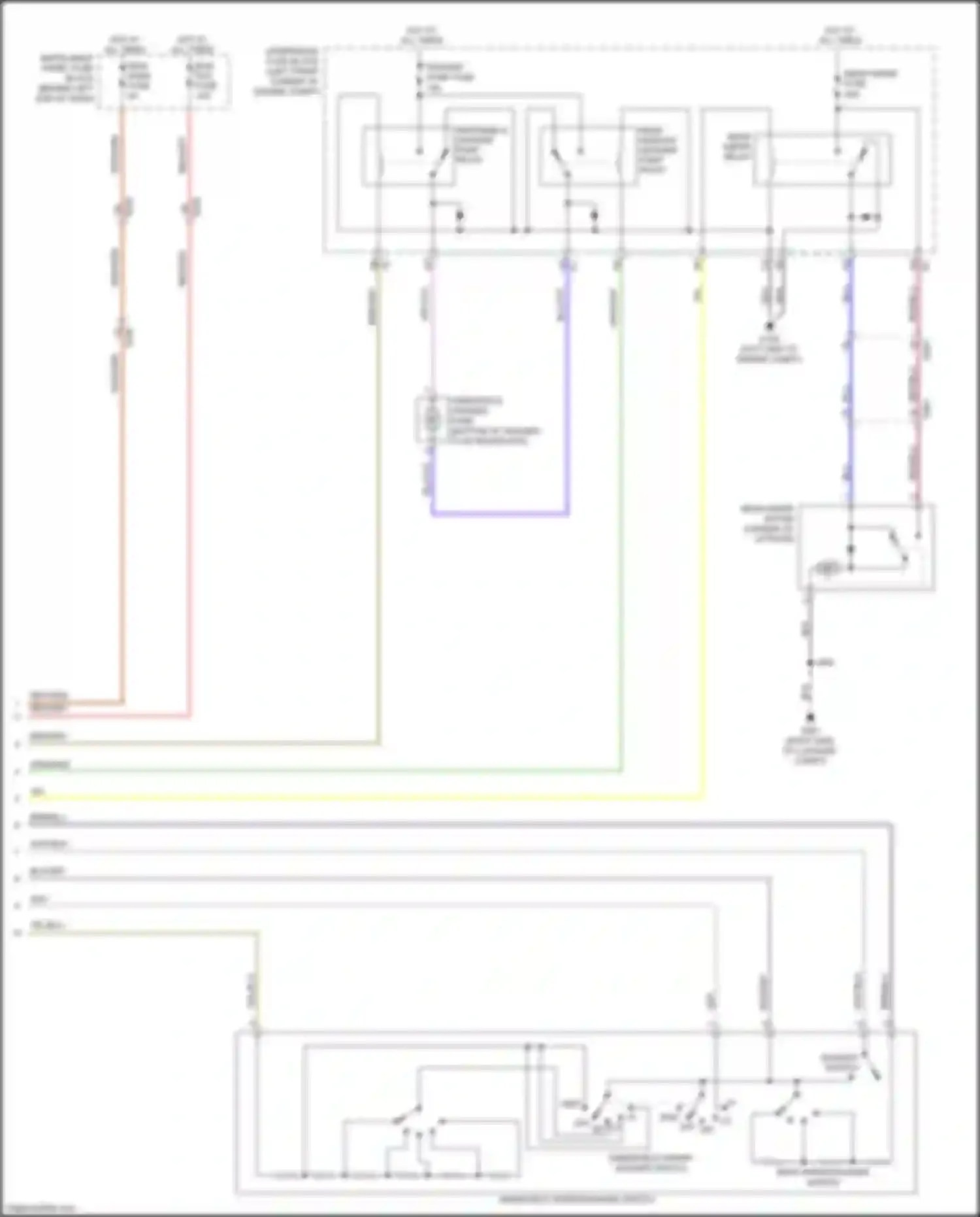 Wiring diagram rear window washer pump relay for Chevrolet Tracker III (2013-2017) (3 of 3)