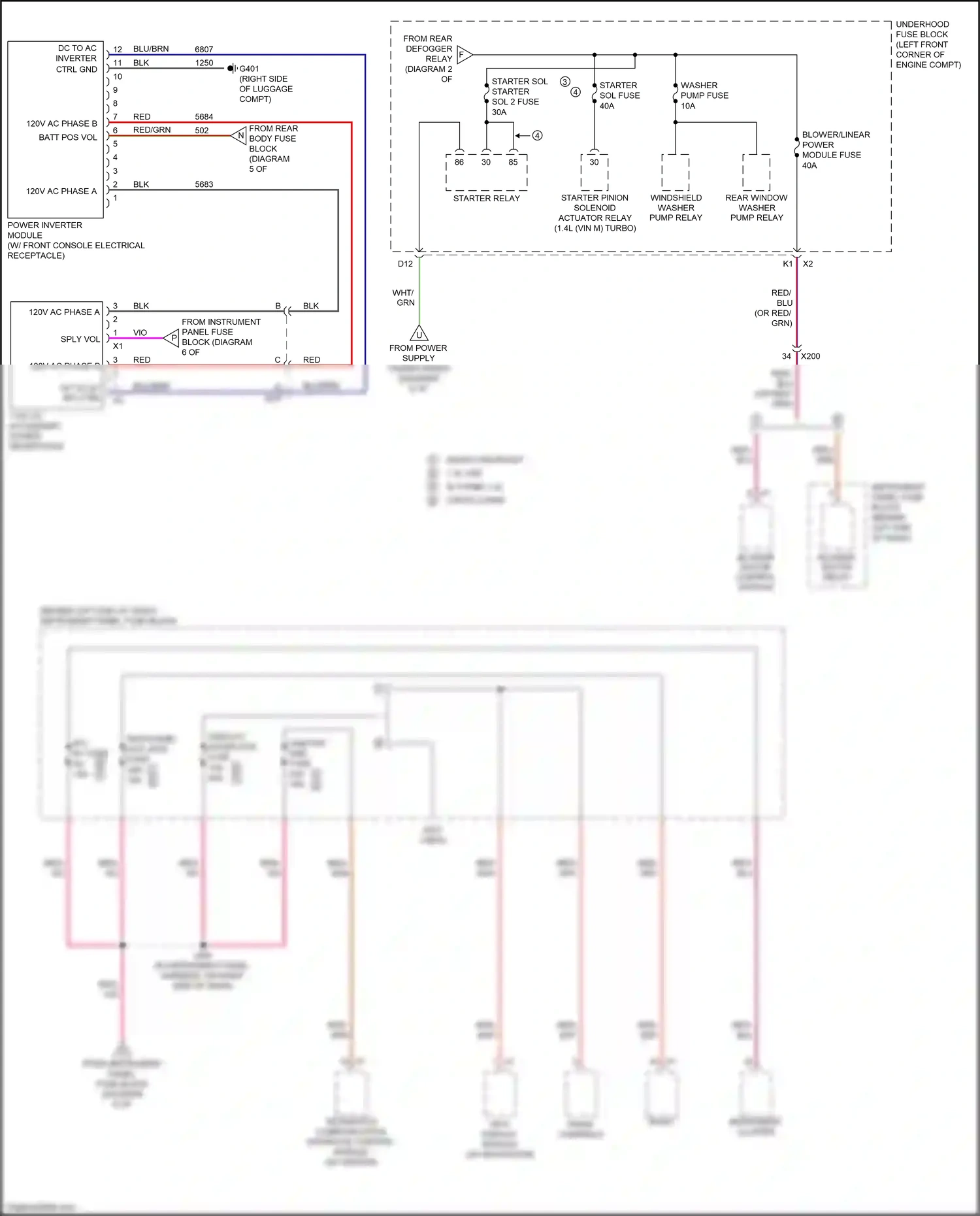 Chevrolet Tracker III (2013-2017) red wiring diagram  (15 of 19)