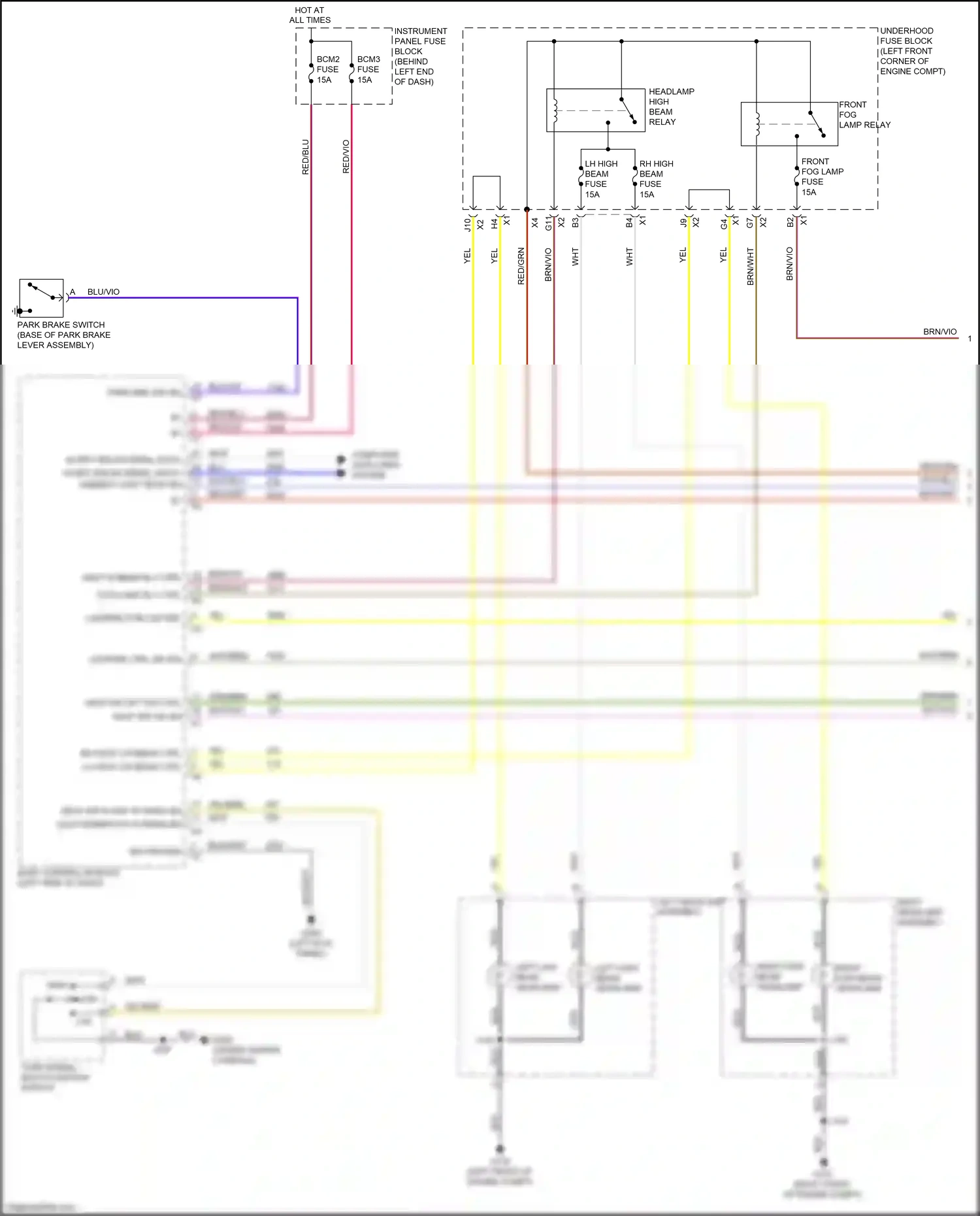 Chevrolet Tracker III (2013-2017) red/blu wiring diagram  (4 of 9)