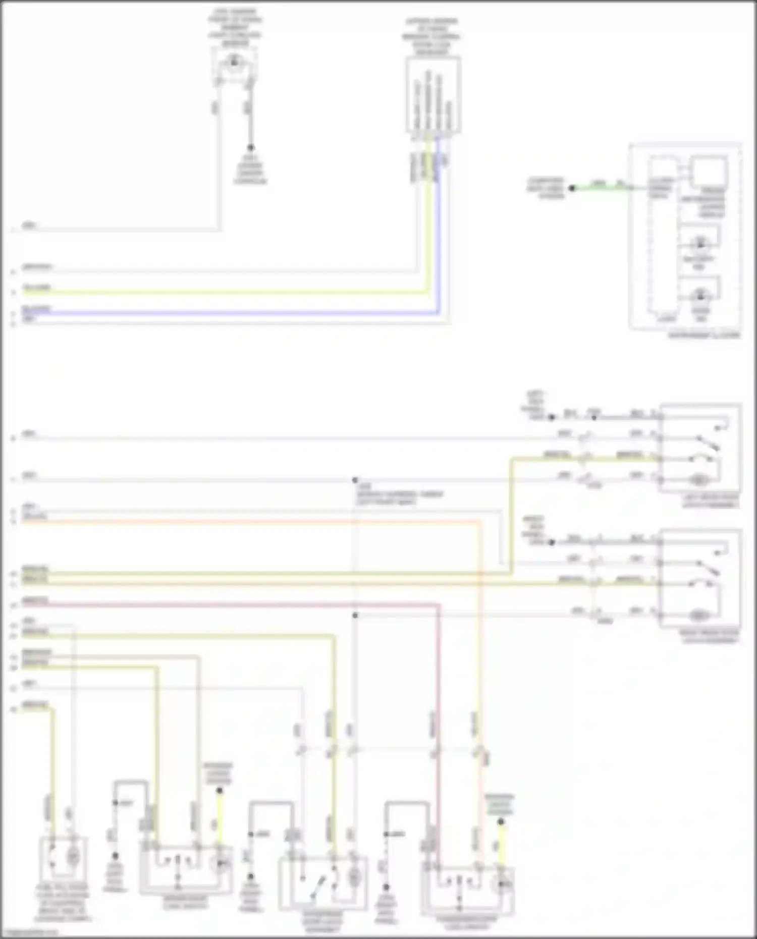 Wiring diagram remote control door lock receiver for Chevrolet Tracker III (2013-2017) (1 of 2)
