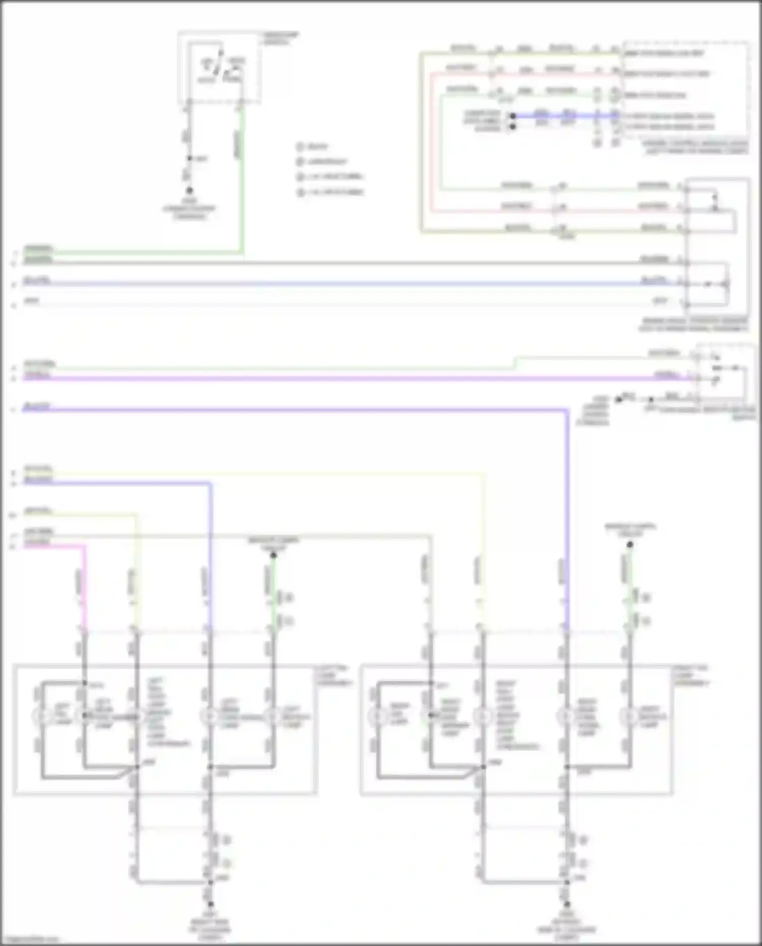 Wiring diagram turn signal/ multi-function switch for Chevrolet Tracker III (2013-2017) (1 of 4)
