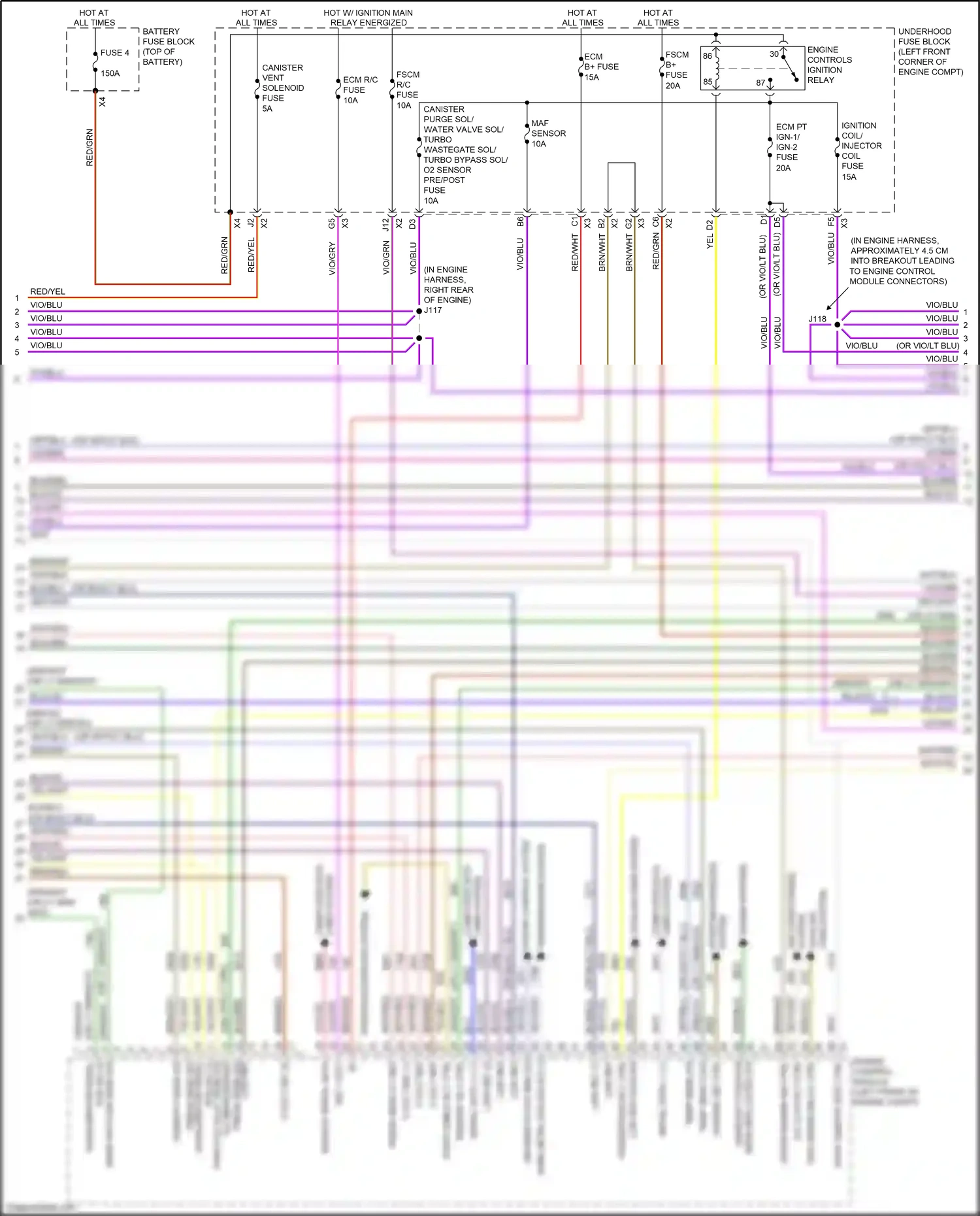 Chevrolet Tracker III (2013-2017) vio/grn wiring diagram  (3 of 4)