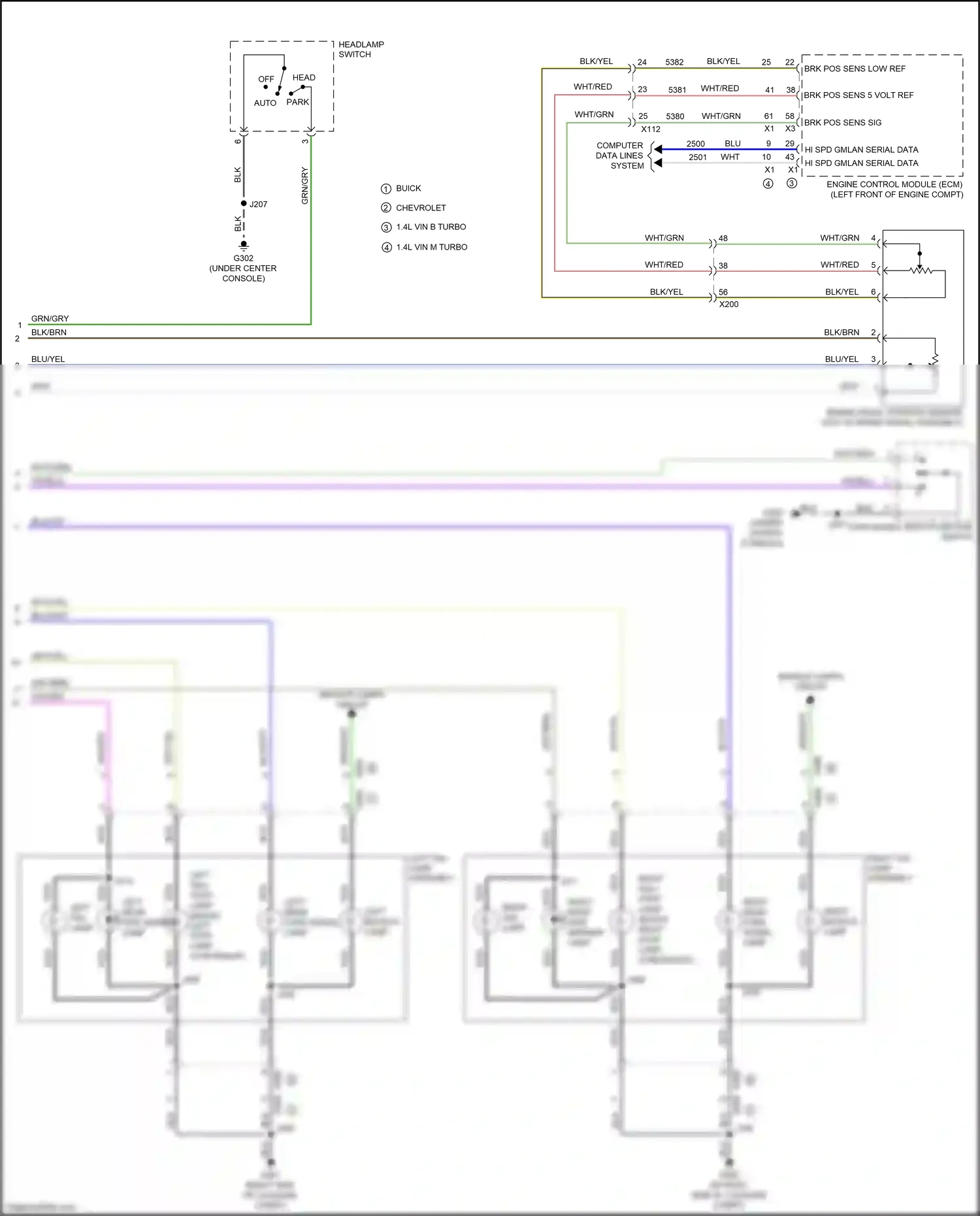 Chevrolet Tracker III (2013-2017) wht/red wiring diagram  (3 of 13)