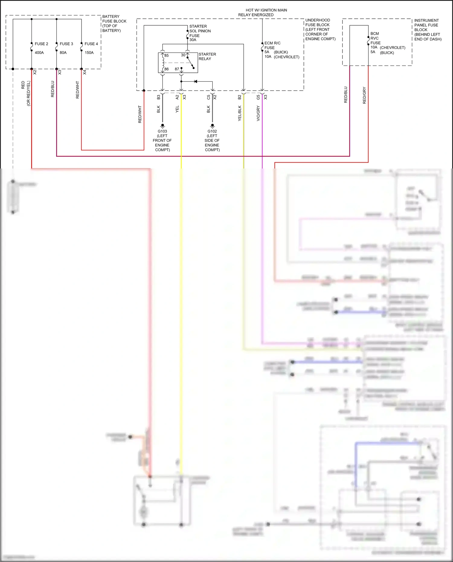 Chevrolet Tracker III (2013-2017) yel wiring diagram  (10 of 49)