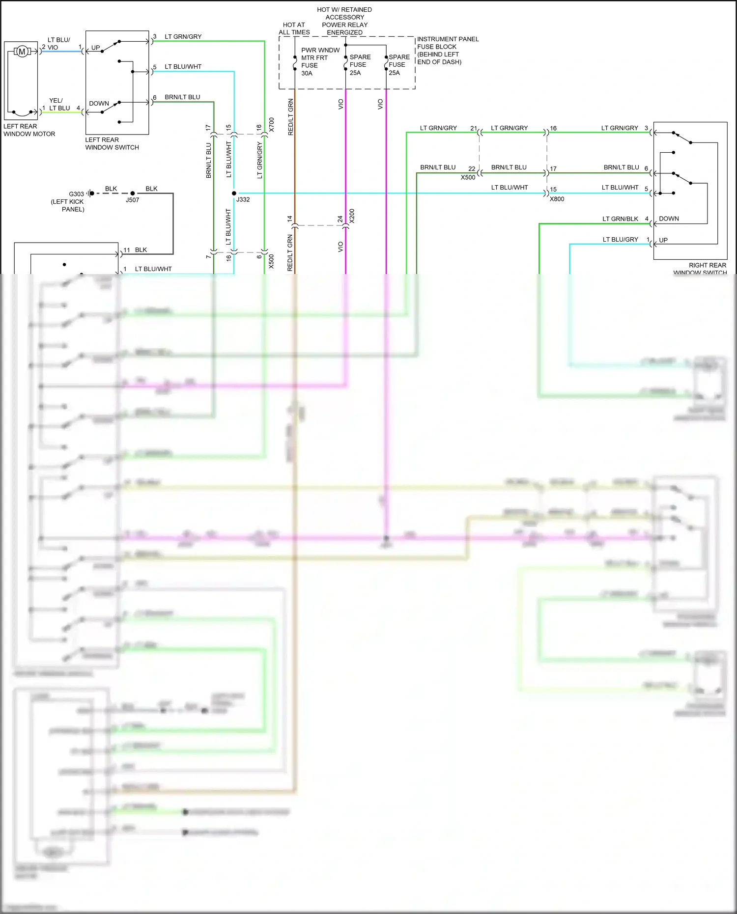 Chevrolet Tracker III (2013-2017) yel/lt blu wiring diagram  (1 of 1)