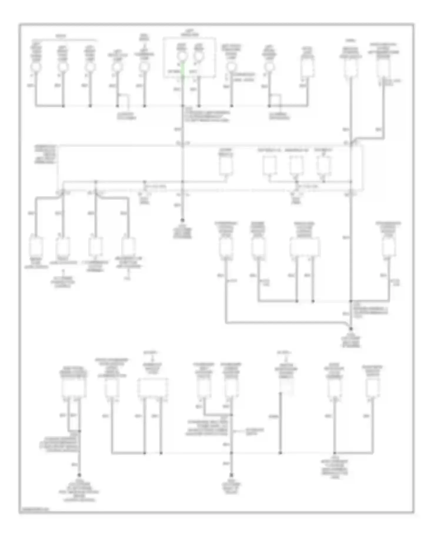 TrailBlazer Chevrolet I facelift (2005-2009): Ground distribution circuit (2 of 4)