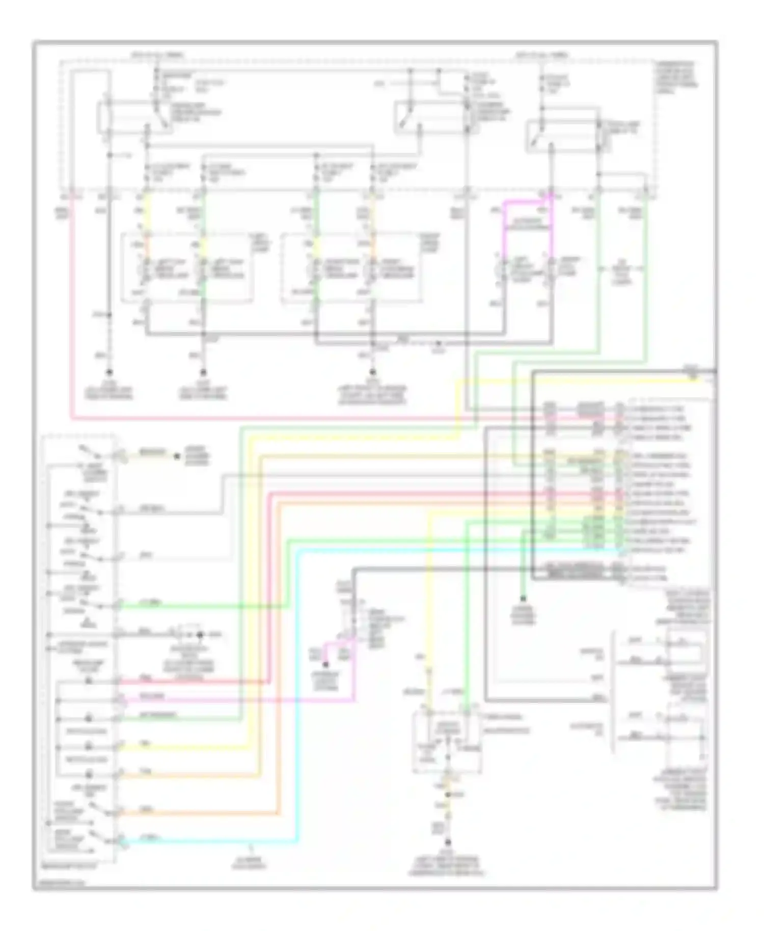 TrailBlazer Chevrolet I facelift (2005-2009): Headlights circuit (1 of 2)