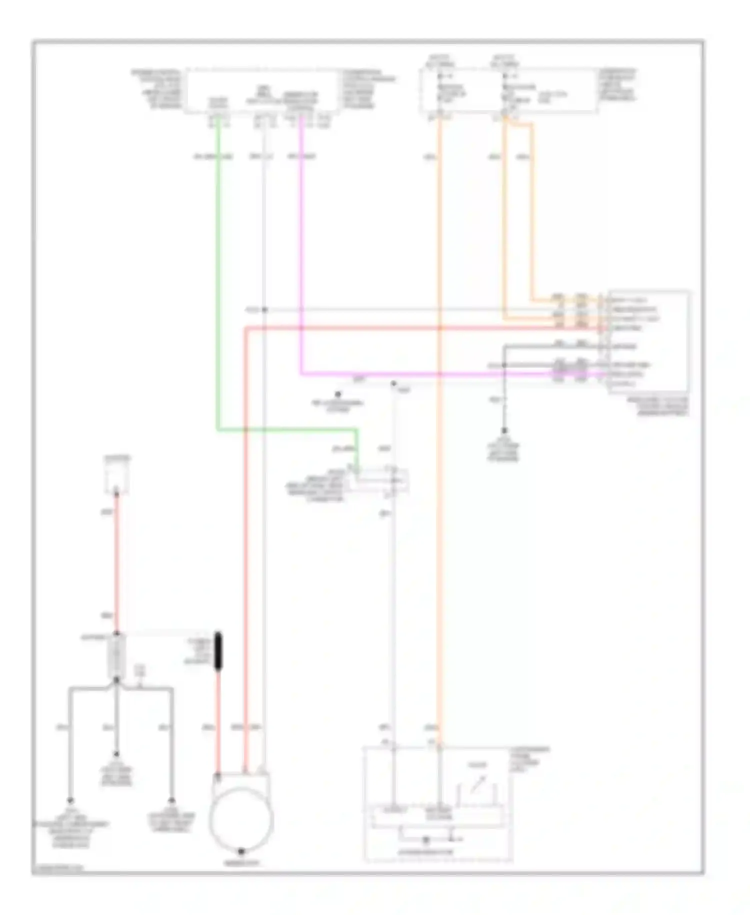 TrailBlazer Chevrolet I facelift (2005-2009): Charging circuit