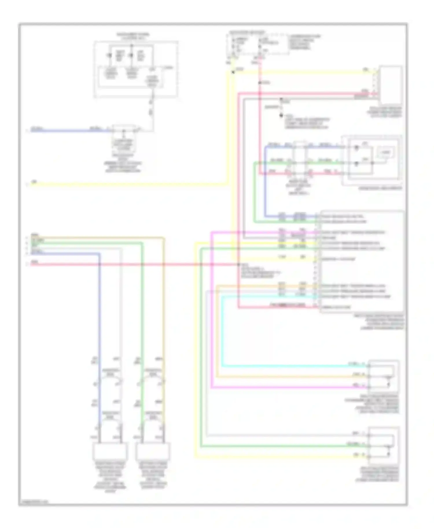 TrailBlazer Chevrolet I facelift (2005-2009): Supplemental restraints circuit (2 of 2)