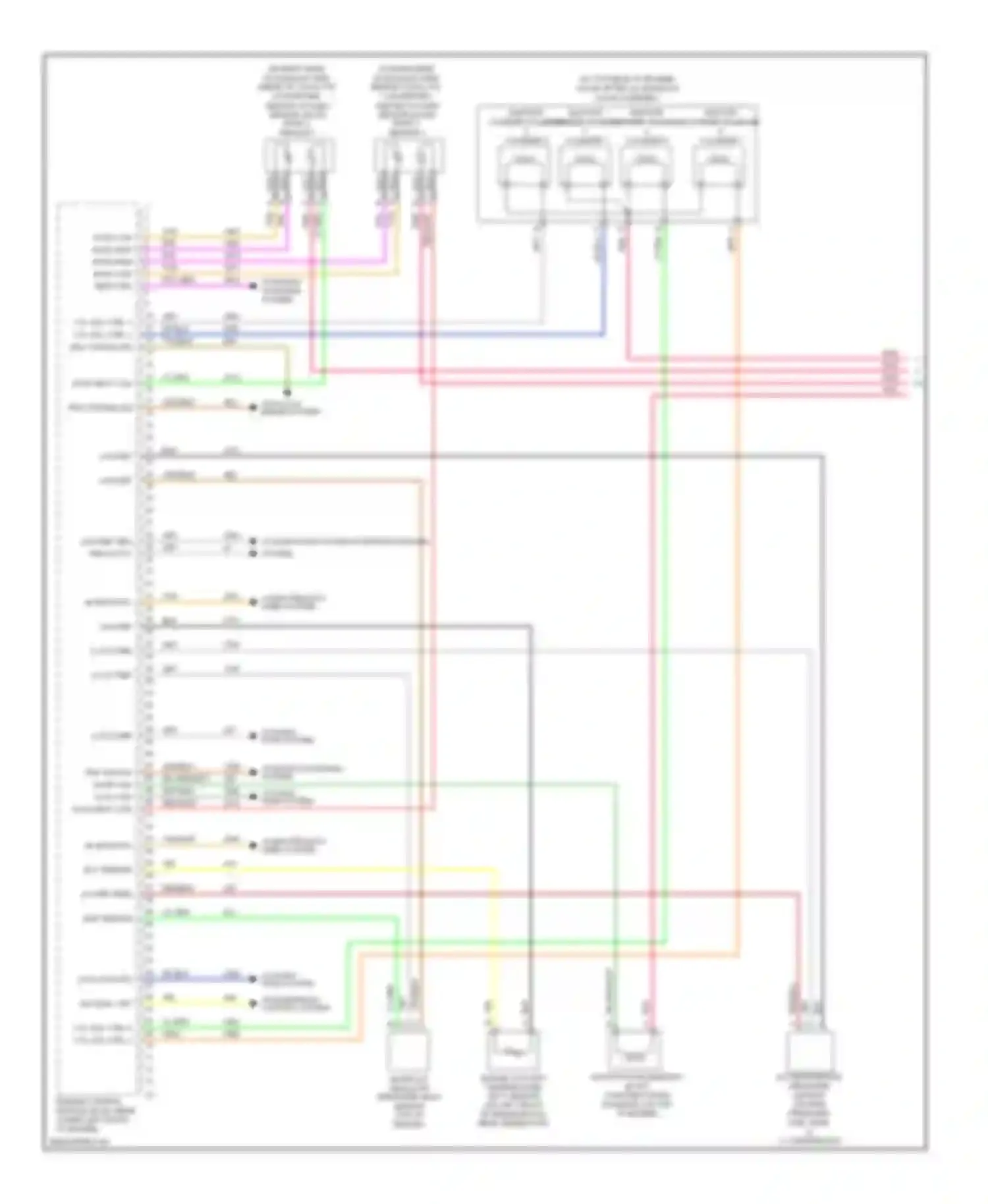 Wiring diagram cooling fans system for Chevrolet TrailBlazer I facelift (2005-2009) (3 of 4)