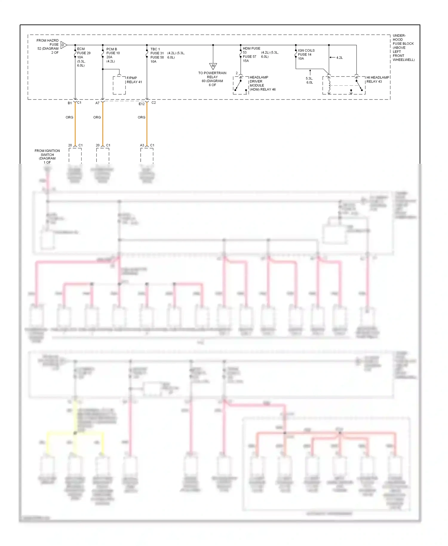 Chevrolet TrailBlazer I facelift (2005-2009) engine control module (ecm) wiring diagram  (3 of 3)