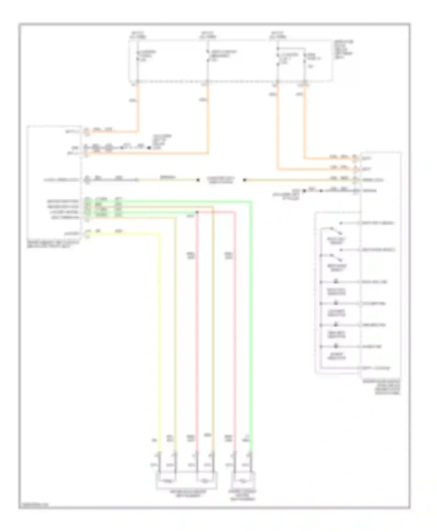 Wiring diagram low heat indicator for Chevrolet TrailBlazer I facelift (2005-2009) (1 of 2)