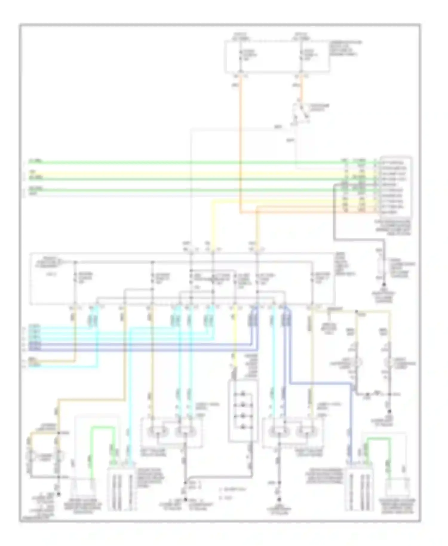 TrailBlazer Chevrolet I (2001-2006): Exterior lamps circuit (2 of 2)