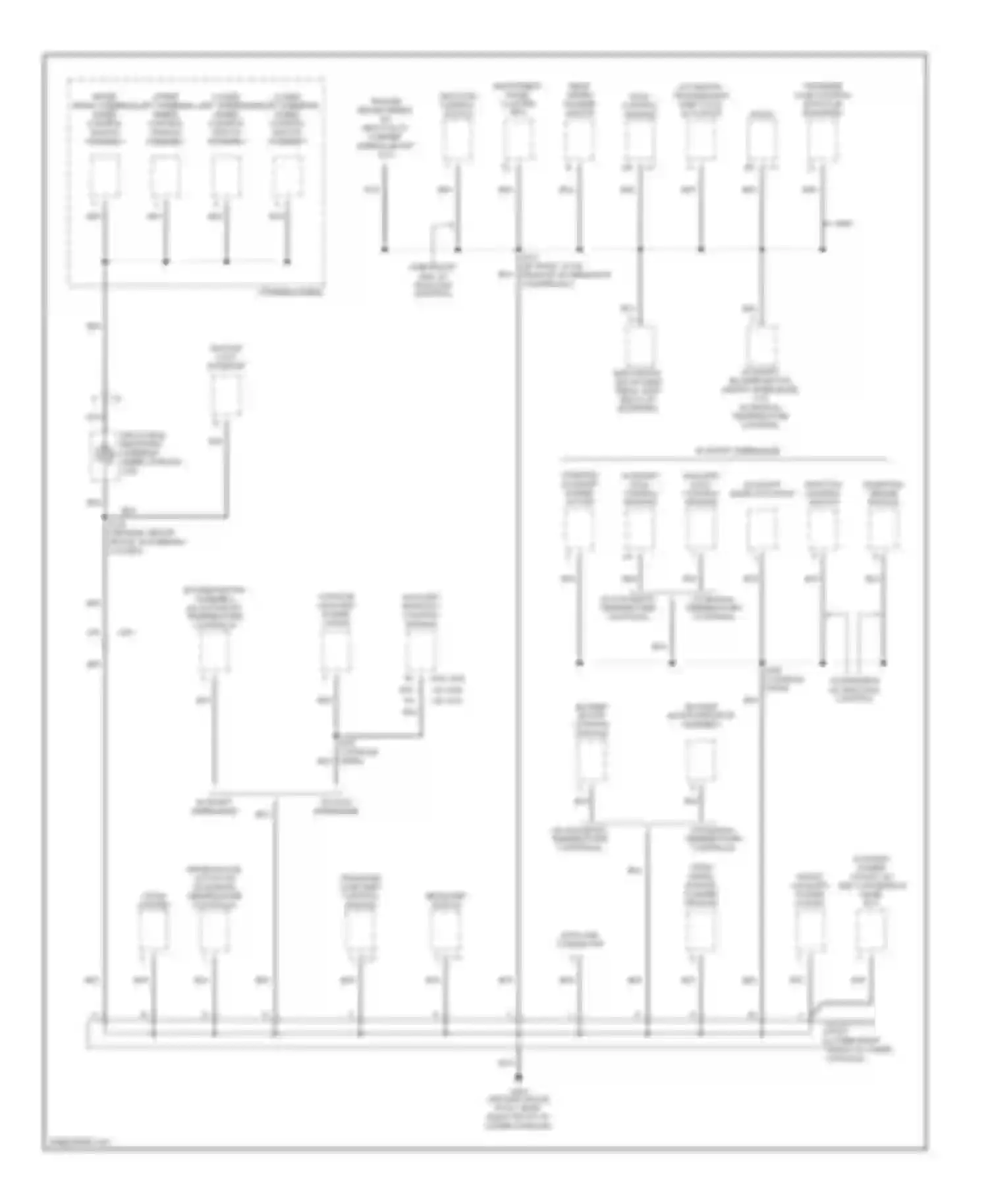 TrailBlazer Chevrolet I (2001-2006): Ground distribution circuit (3 of 6)