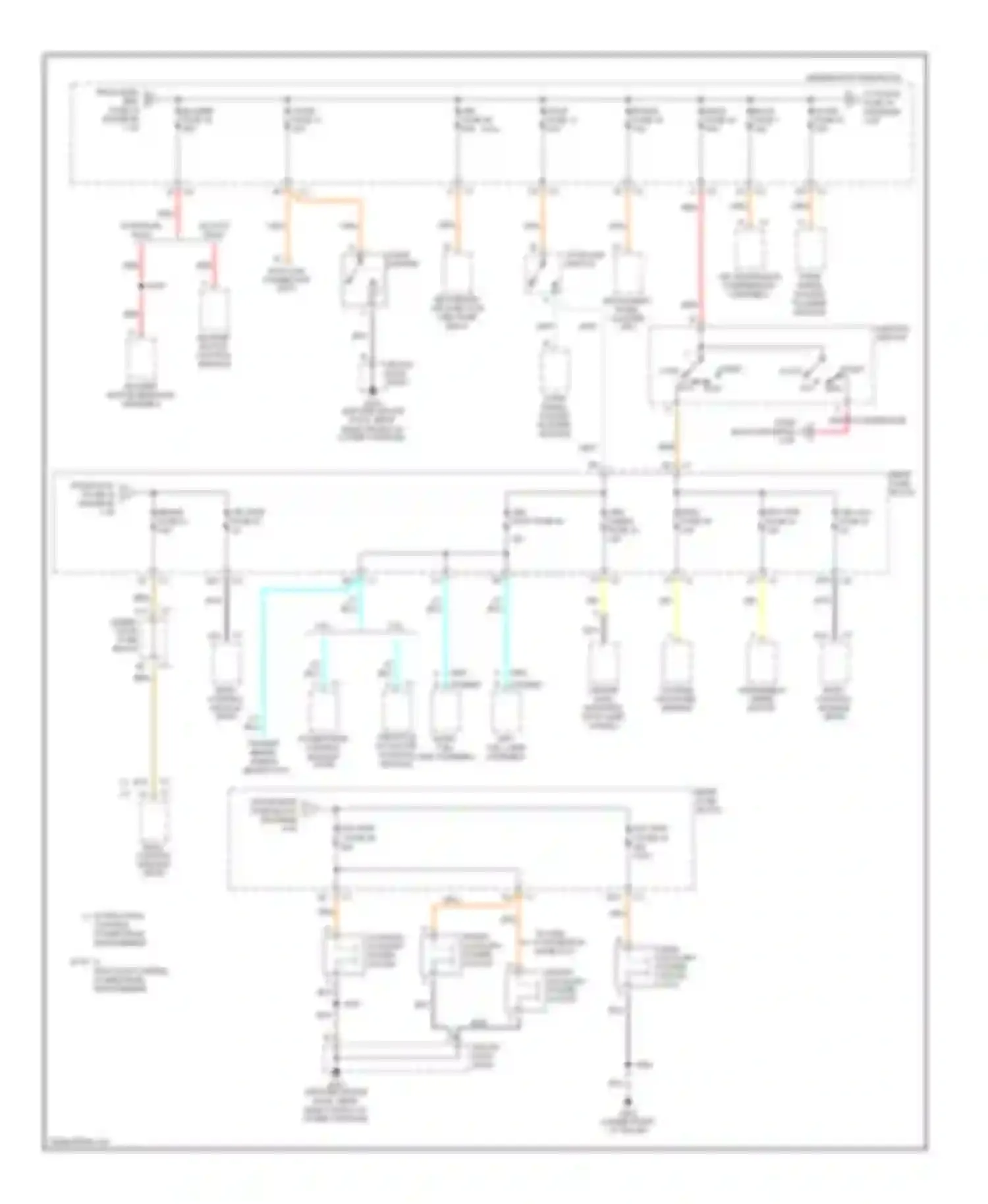 TrailBlazer Chevrolet I (2001-2006): Power distribution circuit (2 of 7)
