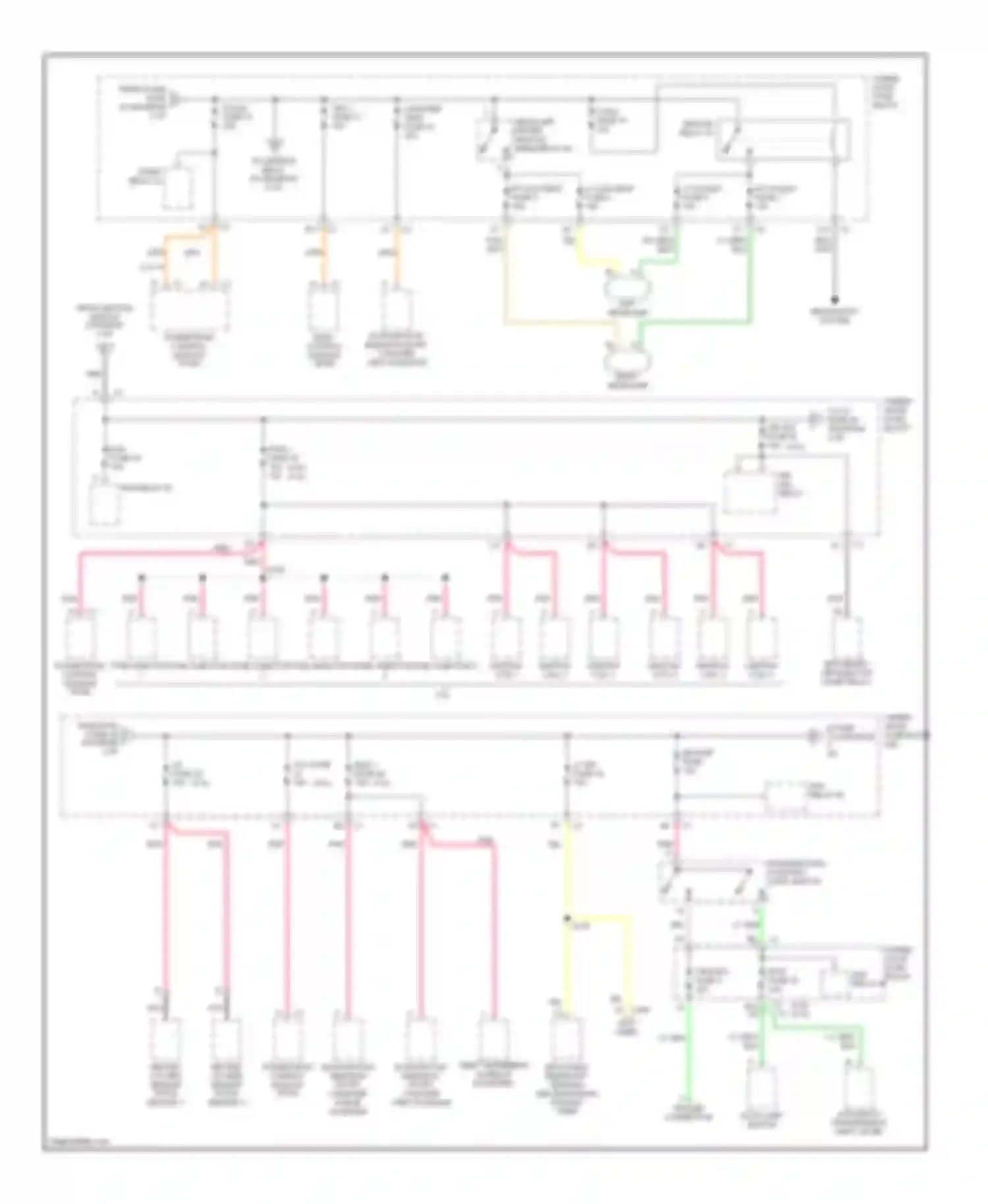 TrailBlazer Chevrolet I (2001-2006): Power distribution circuit (3 of 7)