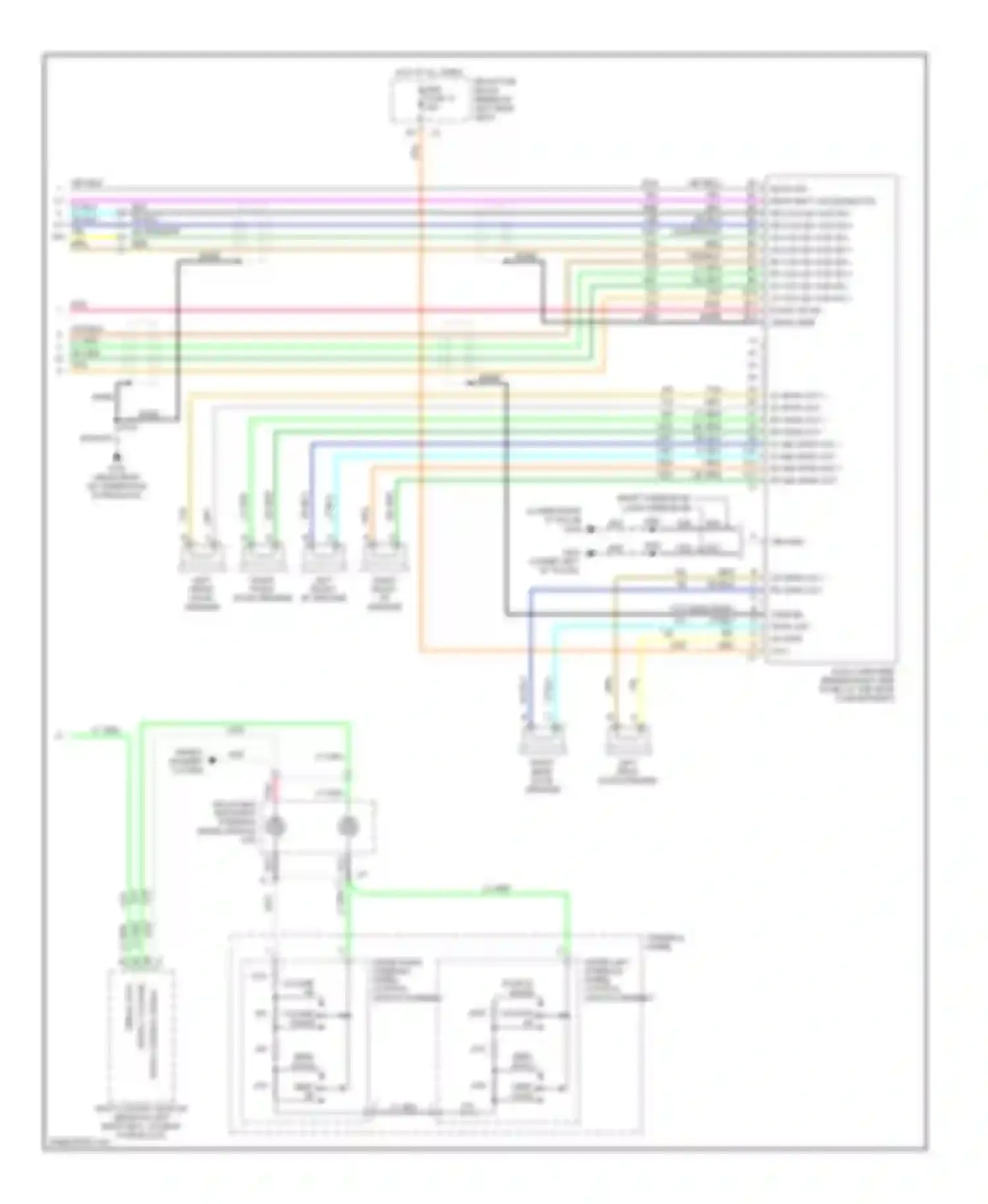 TrailBlazer Chevrolet I (2001-2006): Mid-line radio circuit, with rear seat audio (2 of 2)