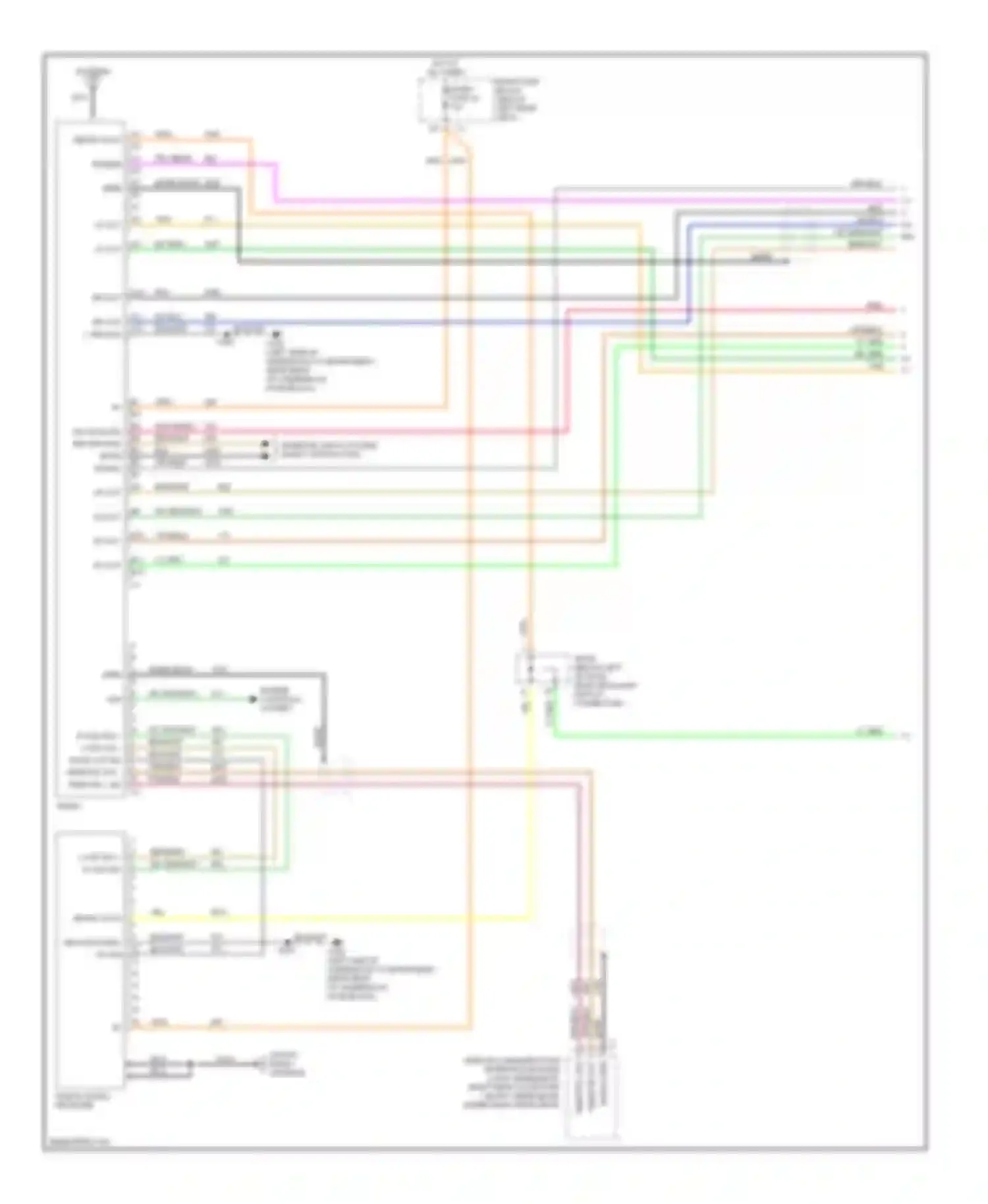 TrailBlazer Chevrolet I (2001-2006): Mid-line radio circuit, without rear seat audio (1 of 2)