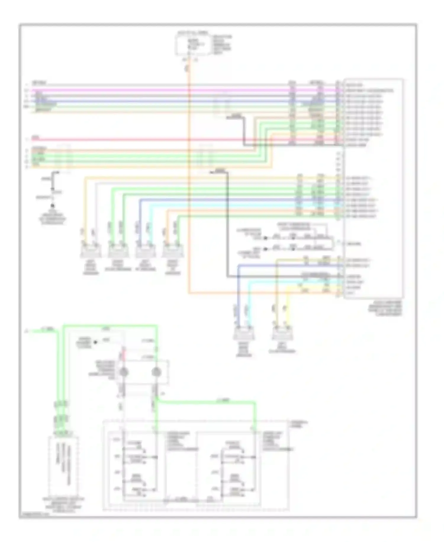 TrailBlazer Chevrolet I (2001-2006): Mid-line radio circuit, without rear seat audio (2 of 2)