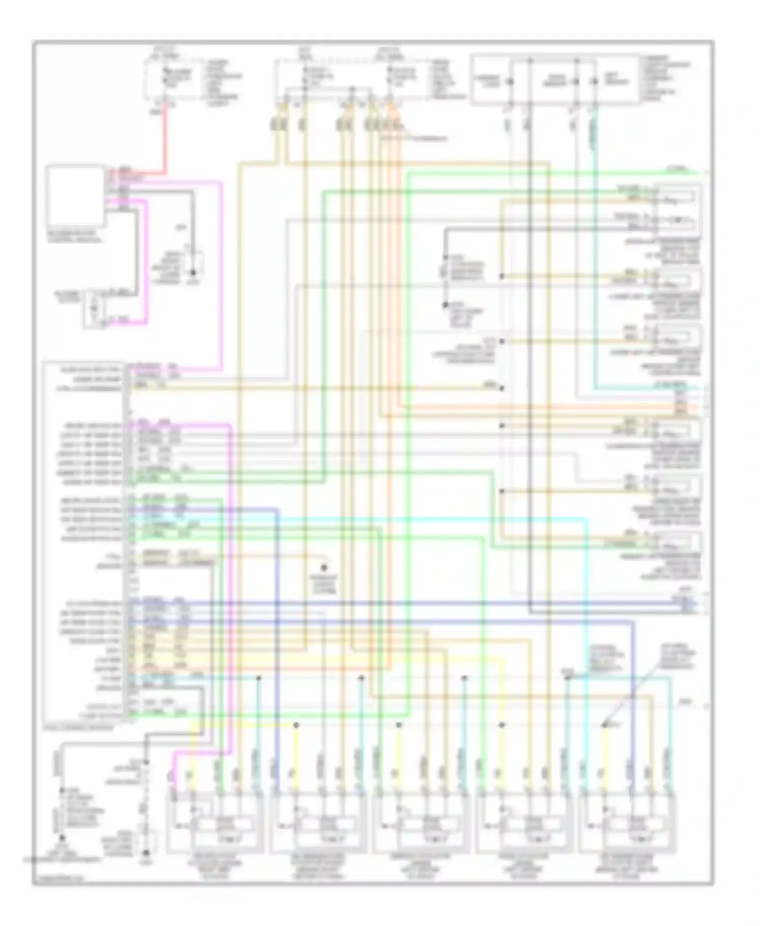 Wiring diagram blower motor control module for Chevrolet TrailBlazer I (2001-2006) (2 of 4)