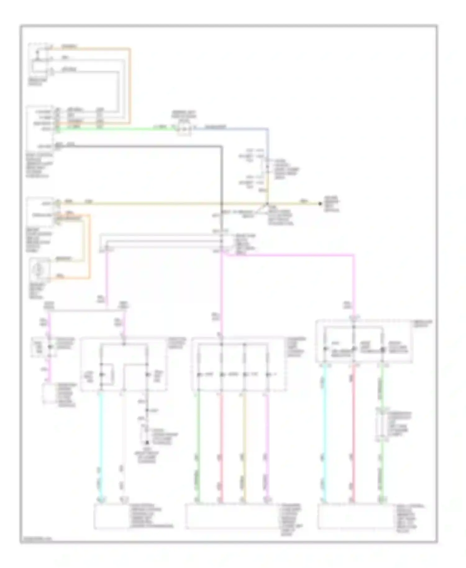 Wiring diagram (body harn, 5-15 cm from left front seat, w/ memory seats for Chevrolet TrailBlazer I (2001-2006) (1 of 1)