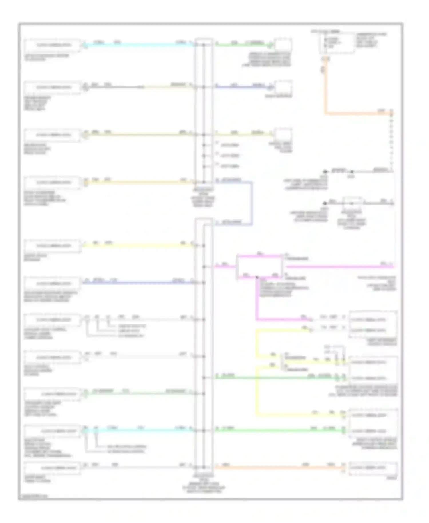 Wiring diagram class 2 serial data for Chevrolet TrailBlazer I (2001-2006) (2 of 6)