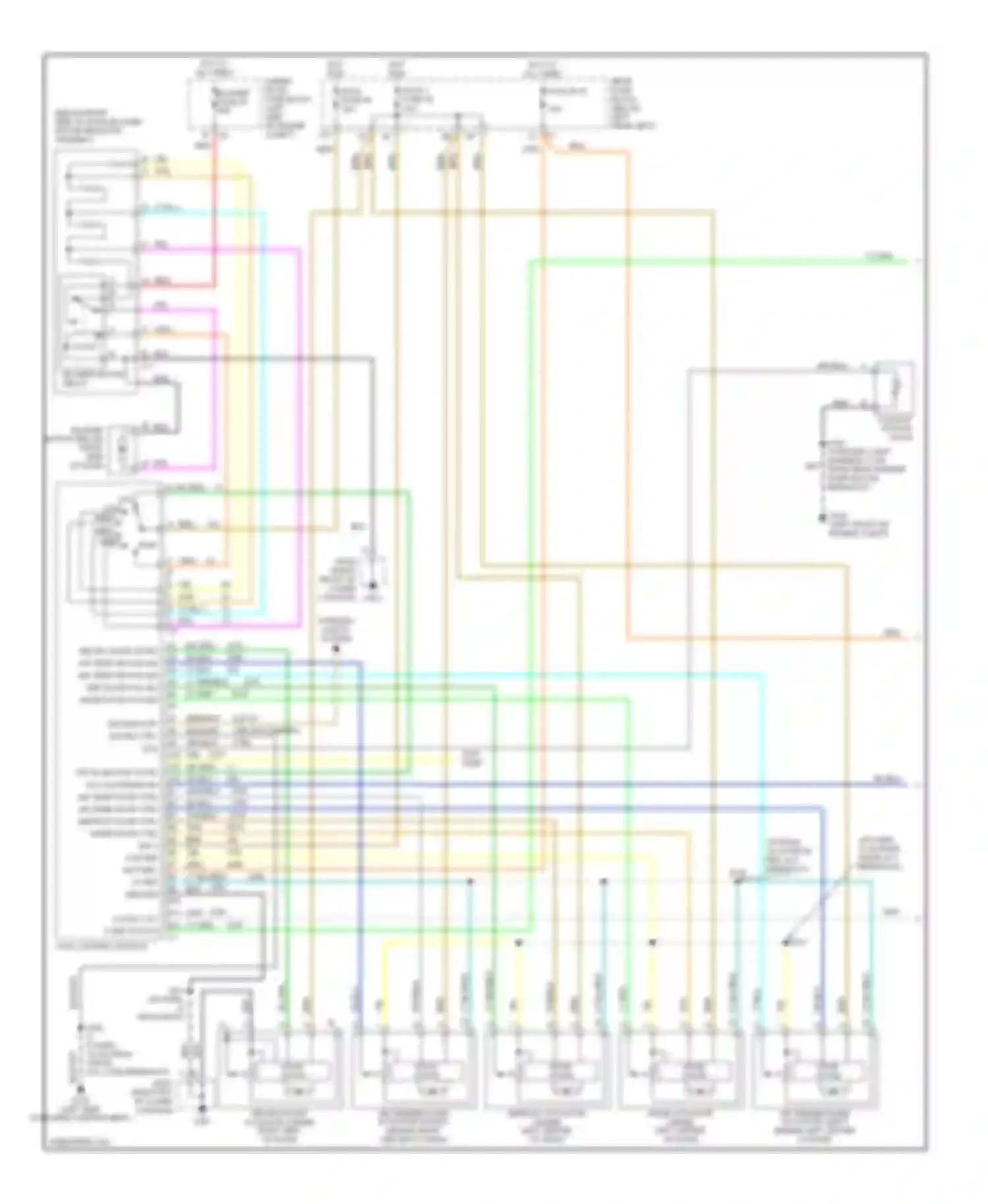 Wiring diagram coolant bypass valve for Chevrolet TrailBlazer I (2001-2006) (3 of 3)